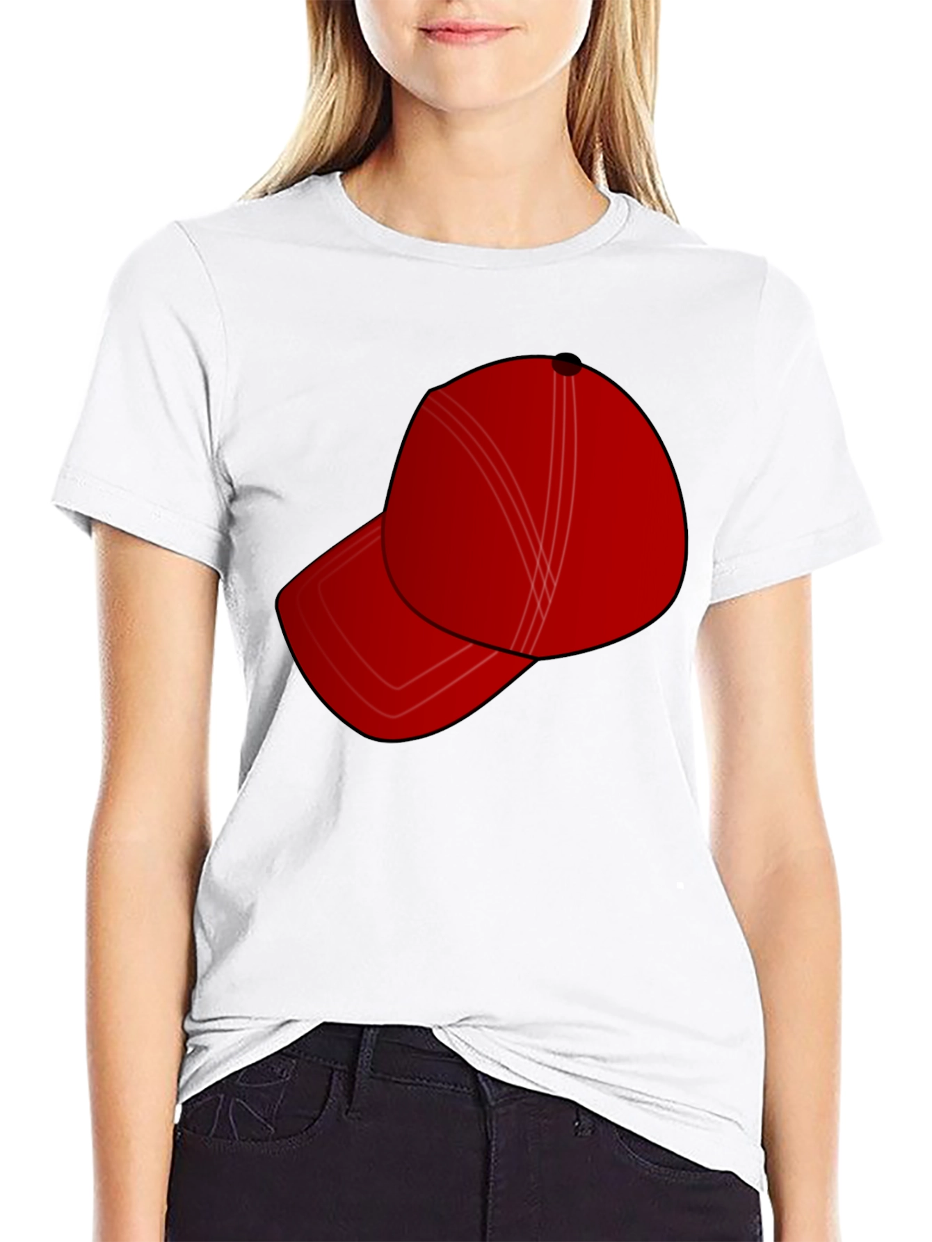 Red Hat Graphic Tee - Stylish & Casual