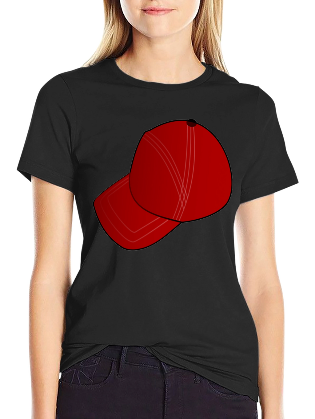 Red Hat Graphic Tee - Stylish & Casual
