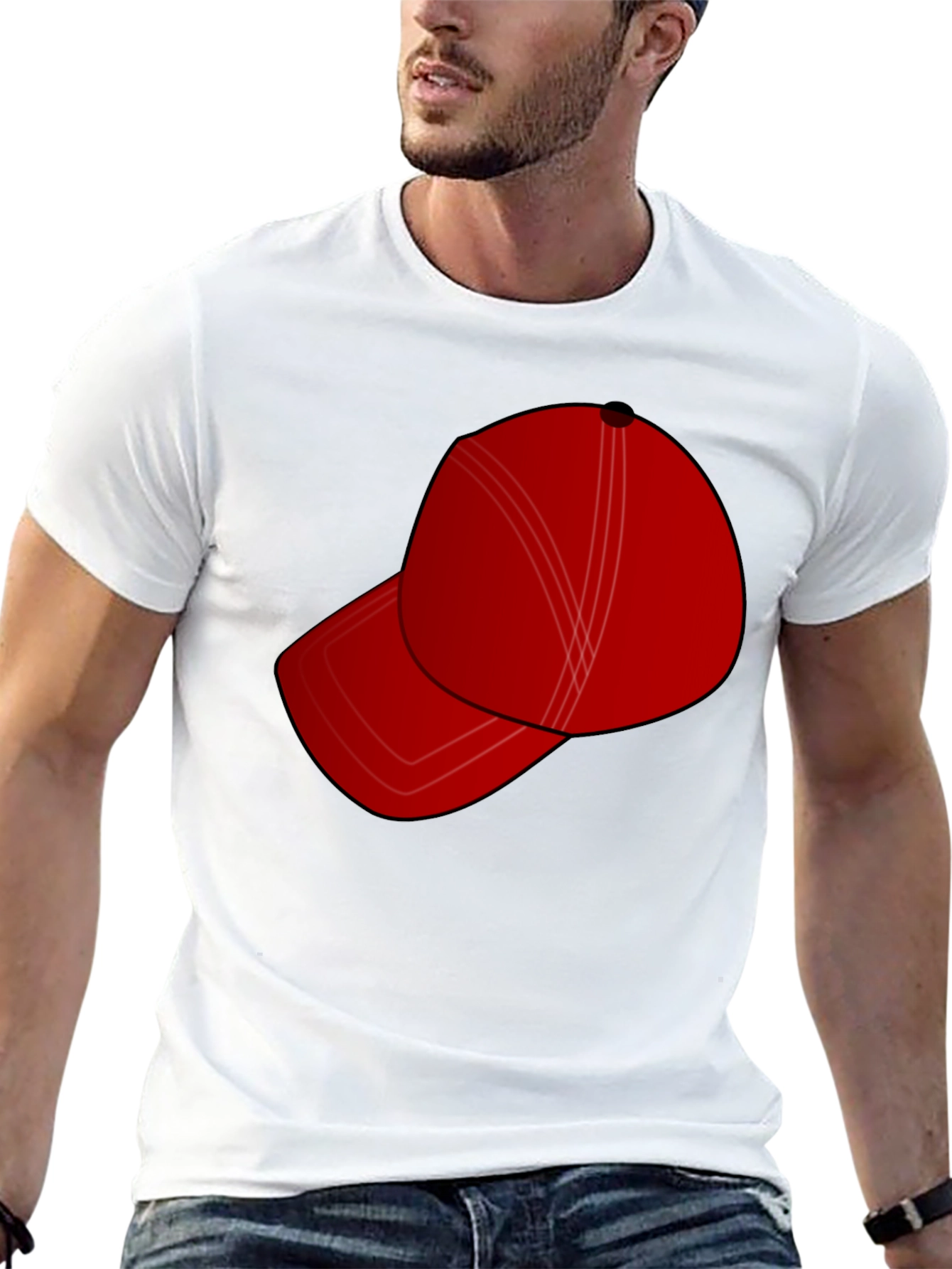 Red Hat Graphic Tee - Stylish & Casual