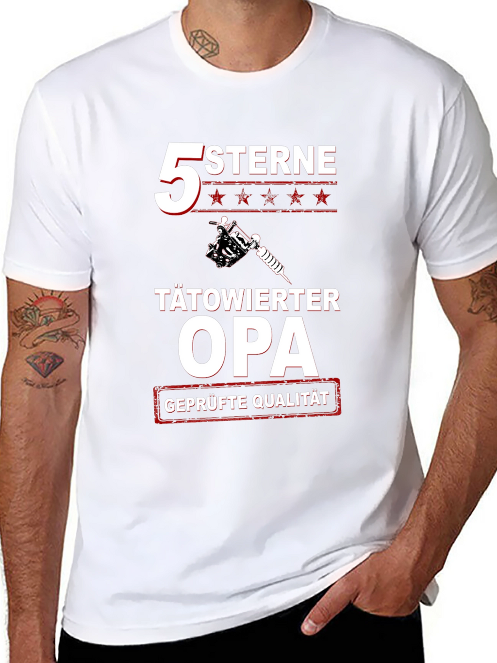 Tätowierter Opa T-Shirt - 5 Sterne Grandpa