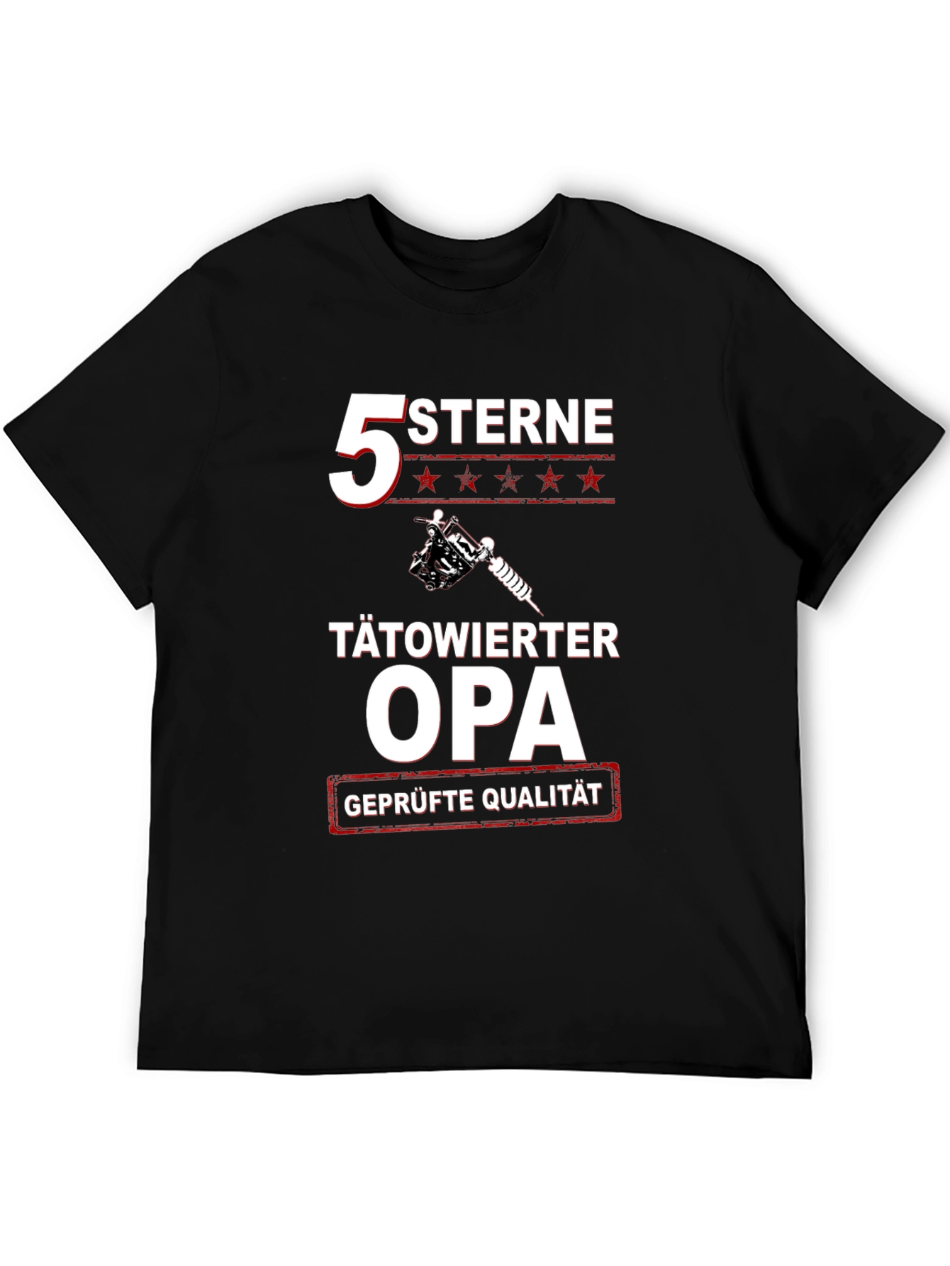 Tätowierter Opa T-Shirt - 5 Sterne Grandpa