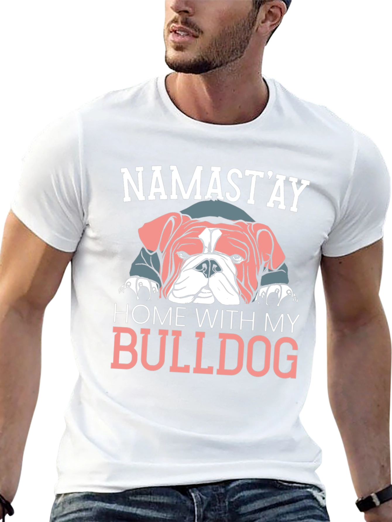 Namastay Home With My Bulldog T-Shirt