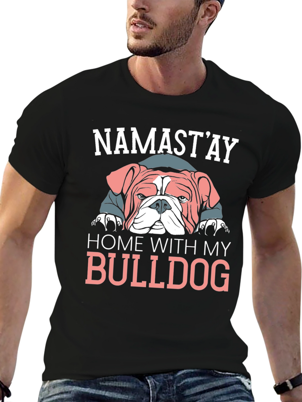 Namastay Home With My Bulldog T-Shirt