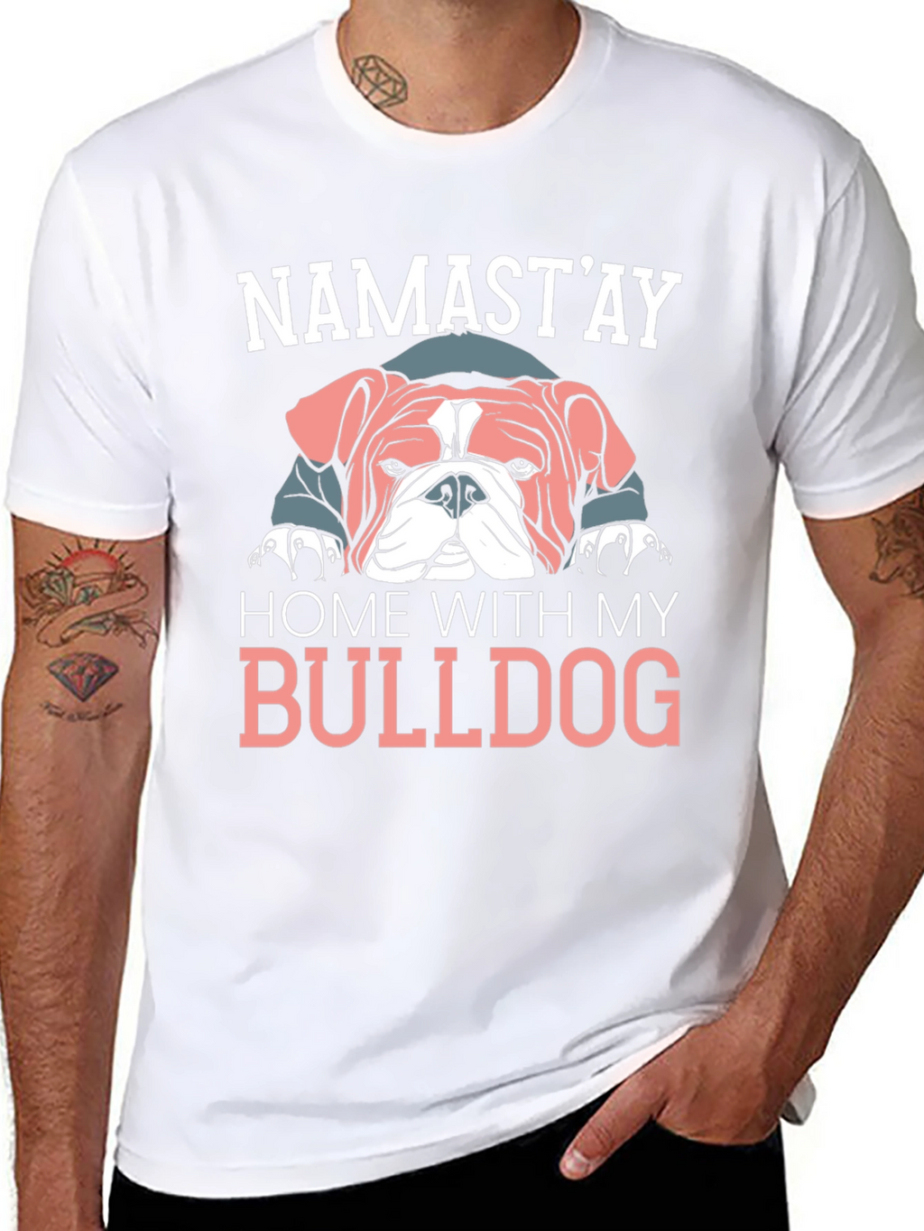Namastay Home With My Bulldog T-Shirt
