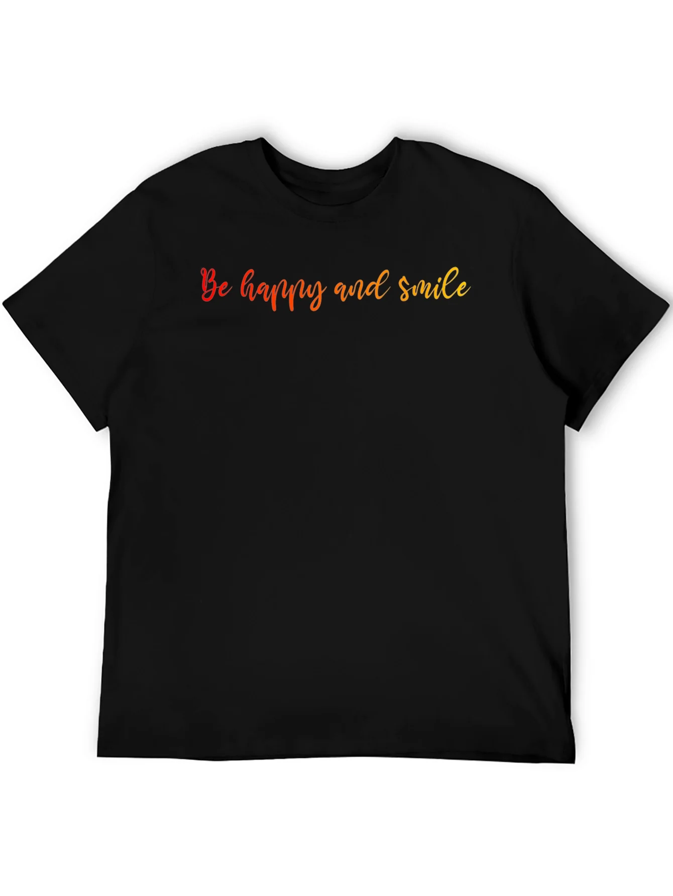 Be Happy and Smile Graphic T-Shirt