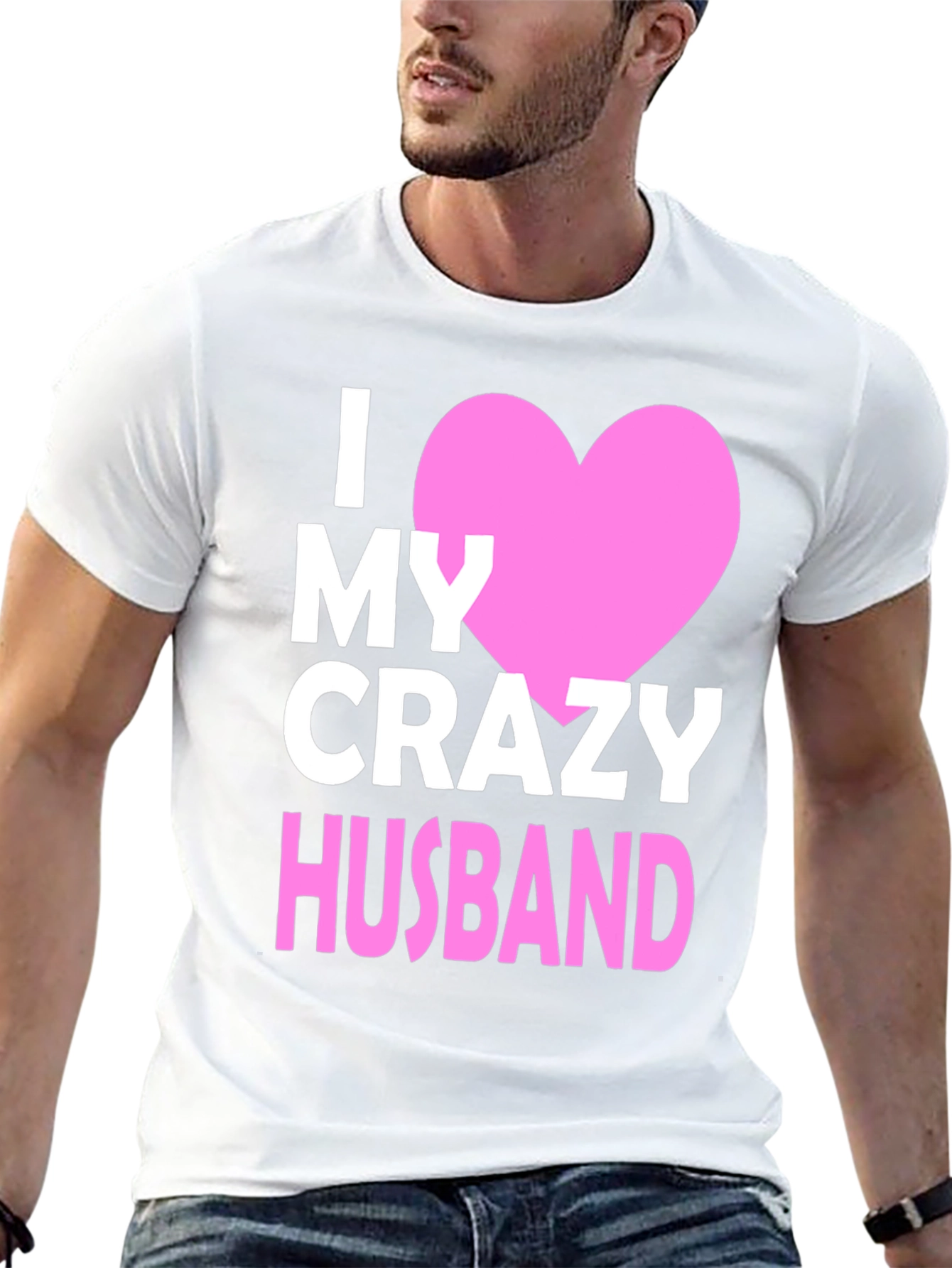 I Heart My Crazy Husband T-Shirt
