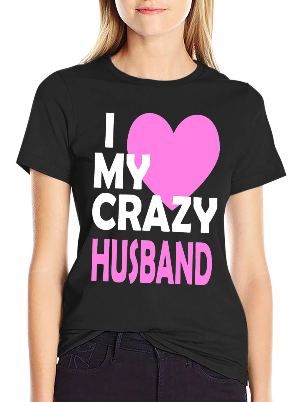 I Heart My Crazy Husband T-Shirt
