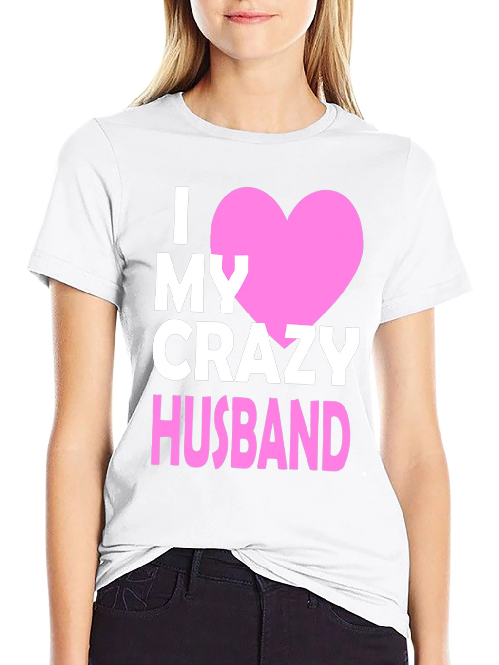I Heart My Crazy Husband T-Shirt