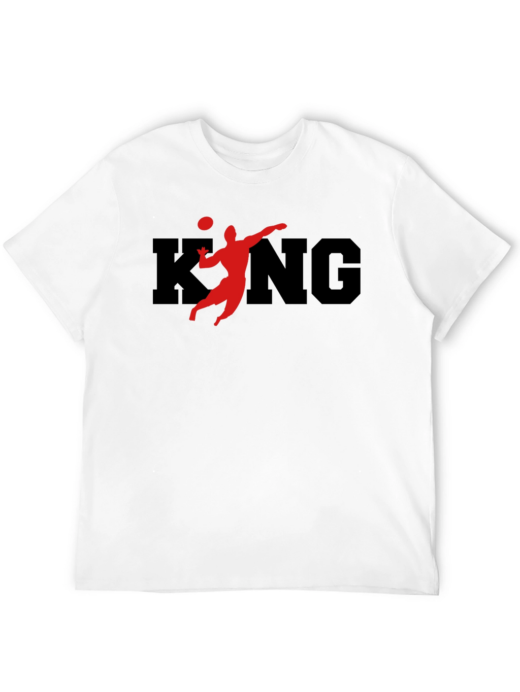 Volleyball King Black T-Shirt