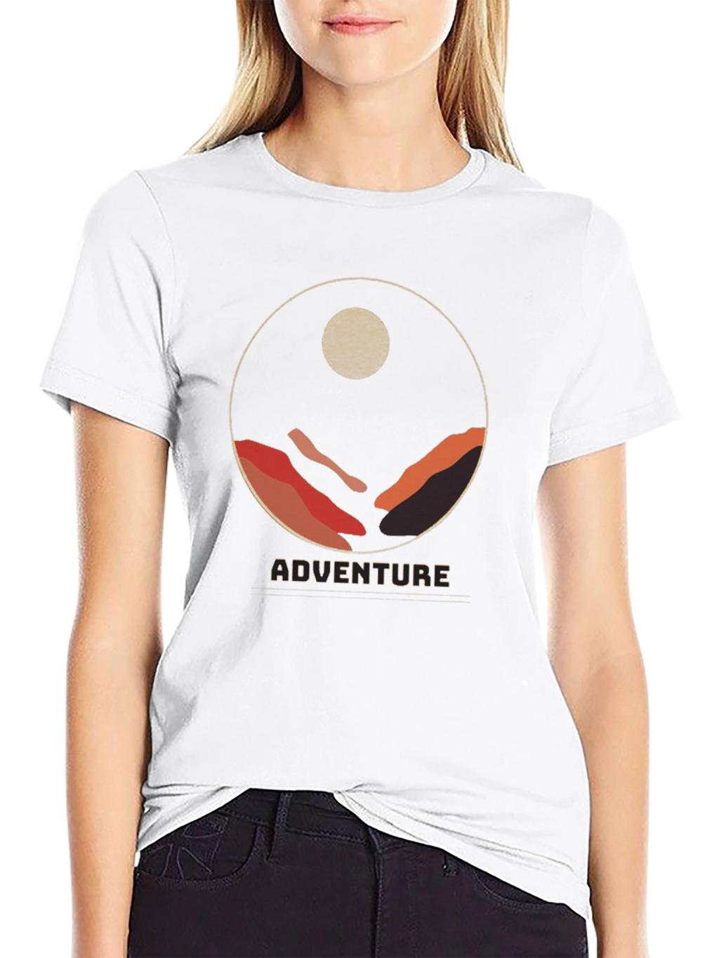 Adventure Graphic Tee - Mountain Circle Design