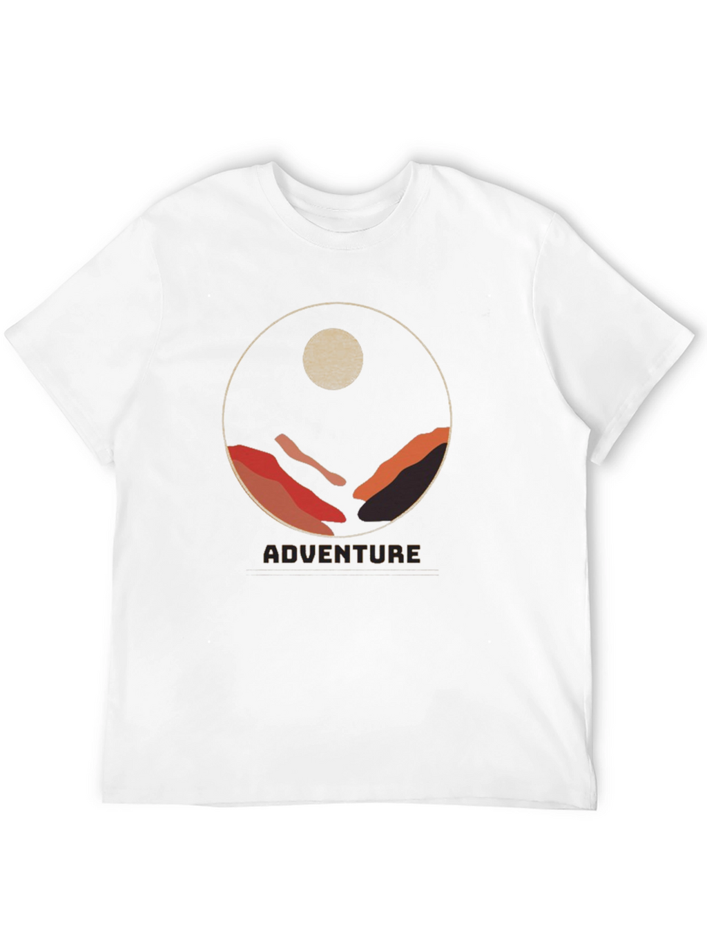 Adventure Graphic Tee - Mountain Circle Design