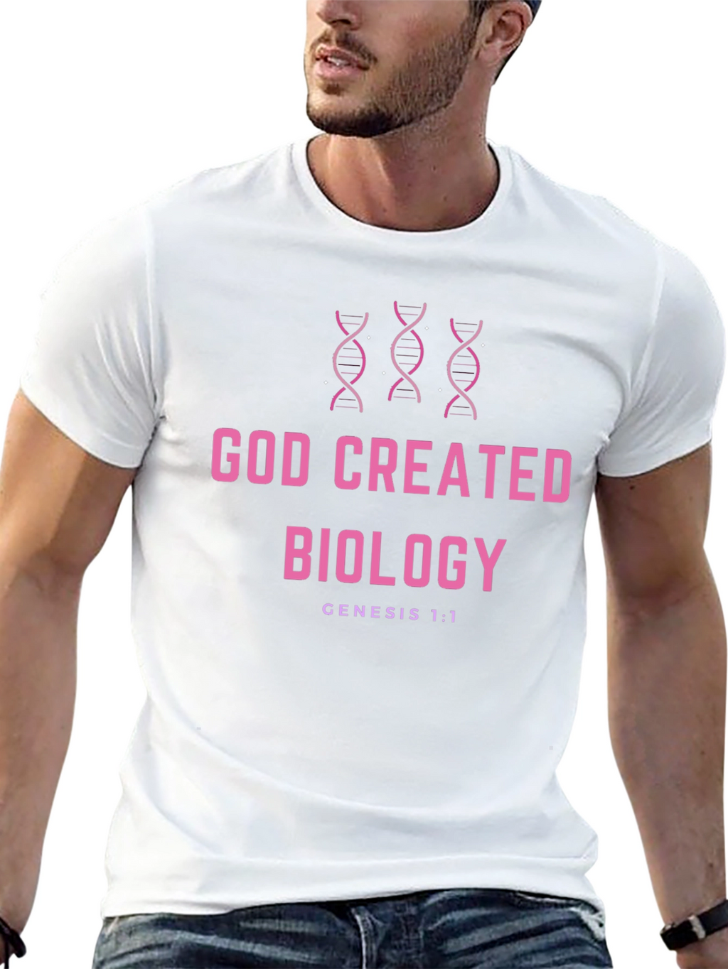 God Created Biology T-Shirt