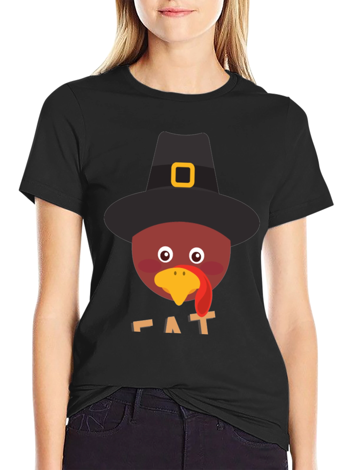 Thanksgiving Turkey Pilgrim Hat T-Shirt