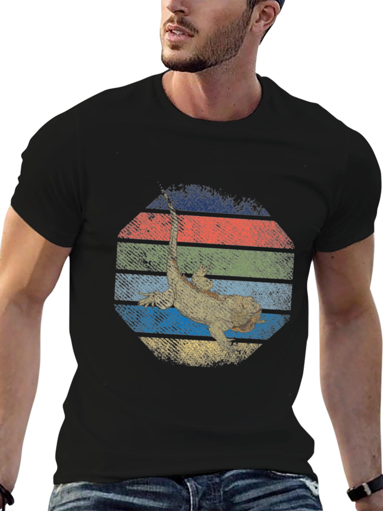 Bearded Dragon Retro T-Shirt