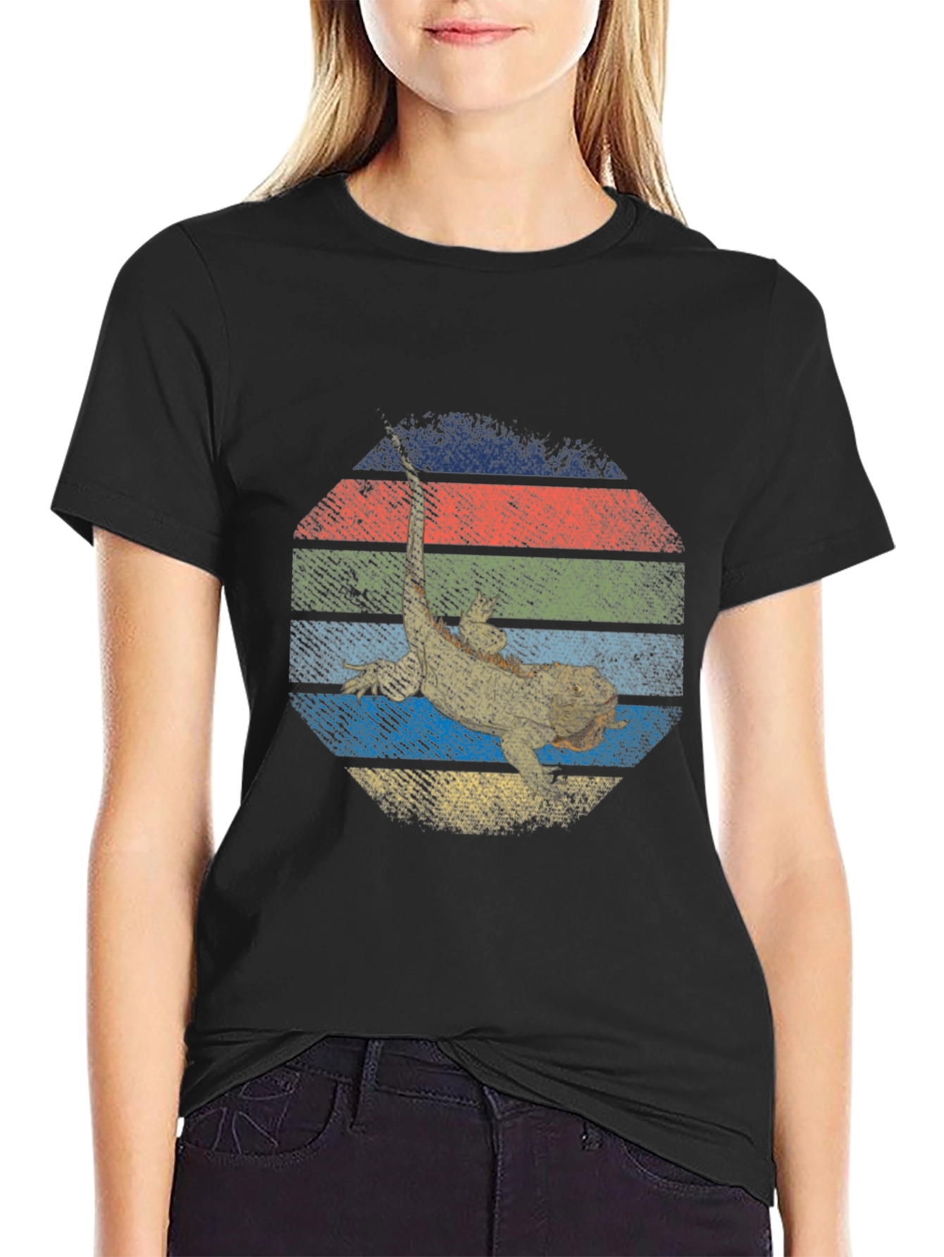 Bearded Dragon Retro T-Shirt