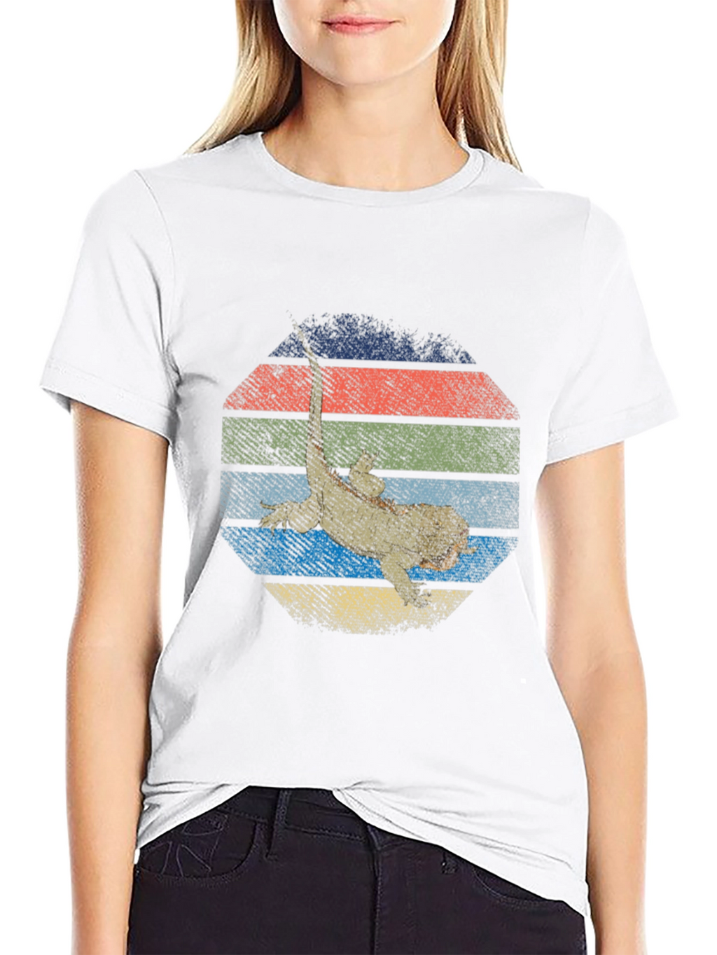 Bearded Dragon Retro T-Shirt