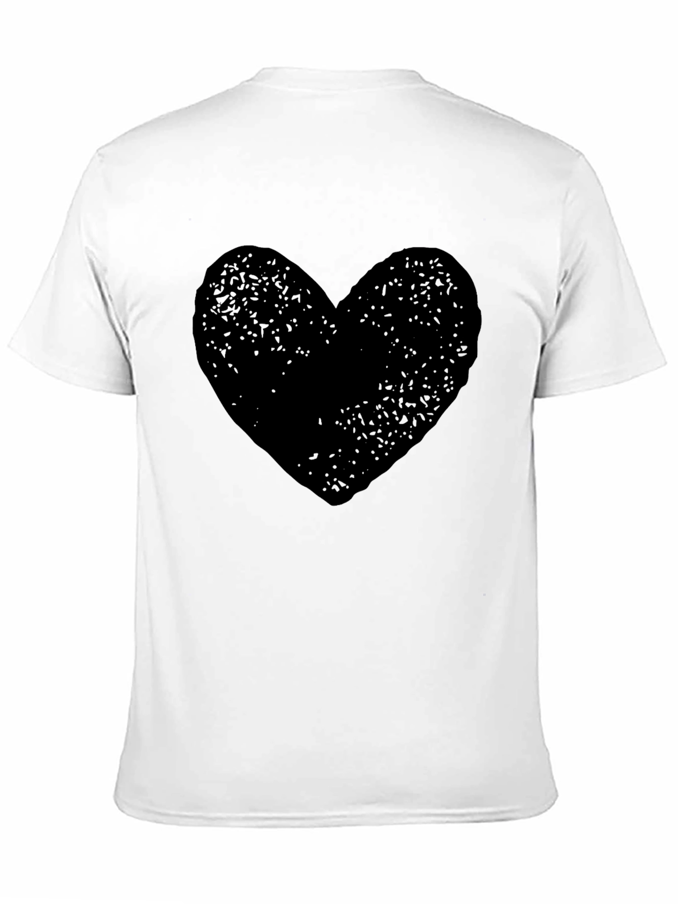 Black Heart Graphic Tee - Soft Cotton Comfort
