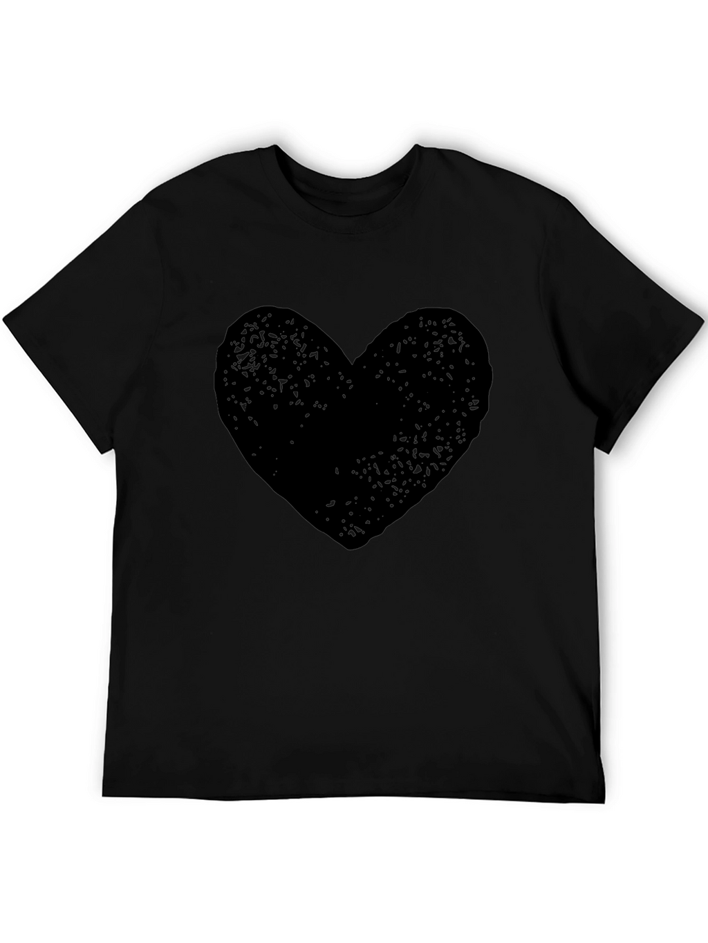 Black Heart Graphic Tee - Soft Cotton Comfort