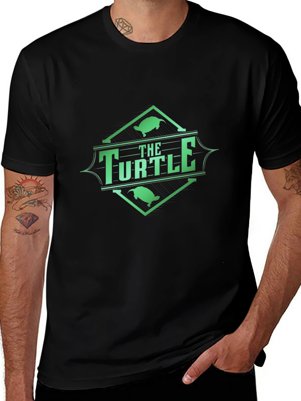 The Turtle Graphic Black T-Shirt