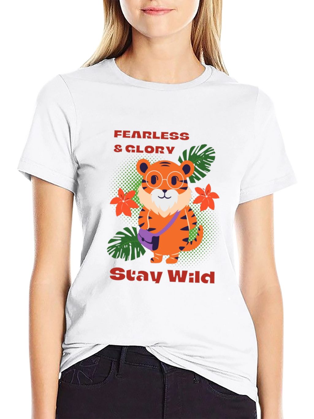Funky Tiger T-Shirt - Fearless & Wild Design