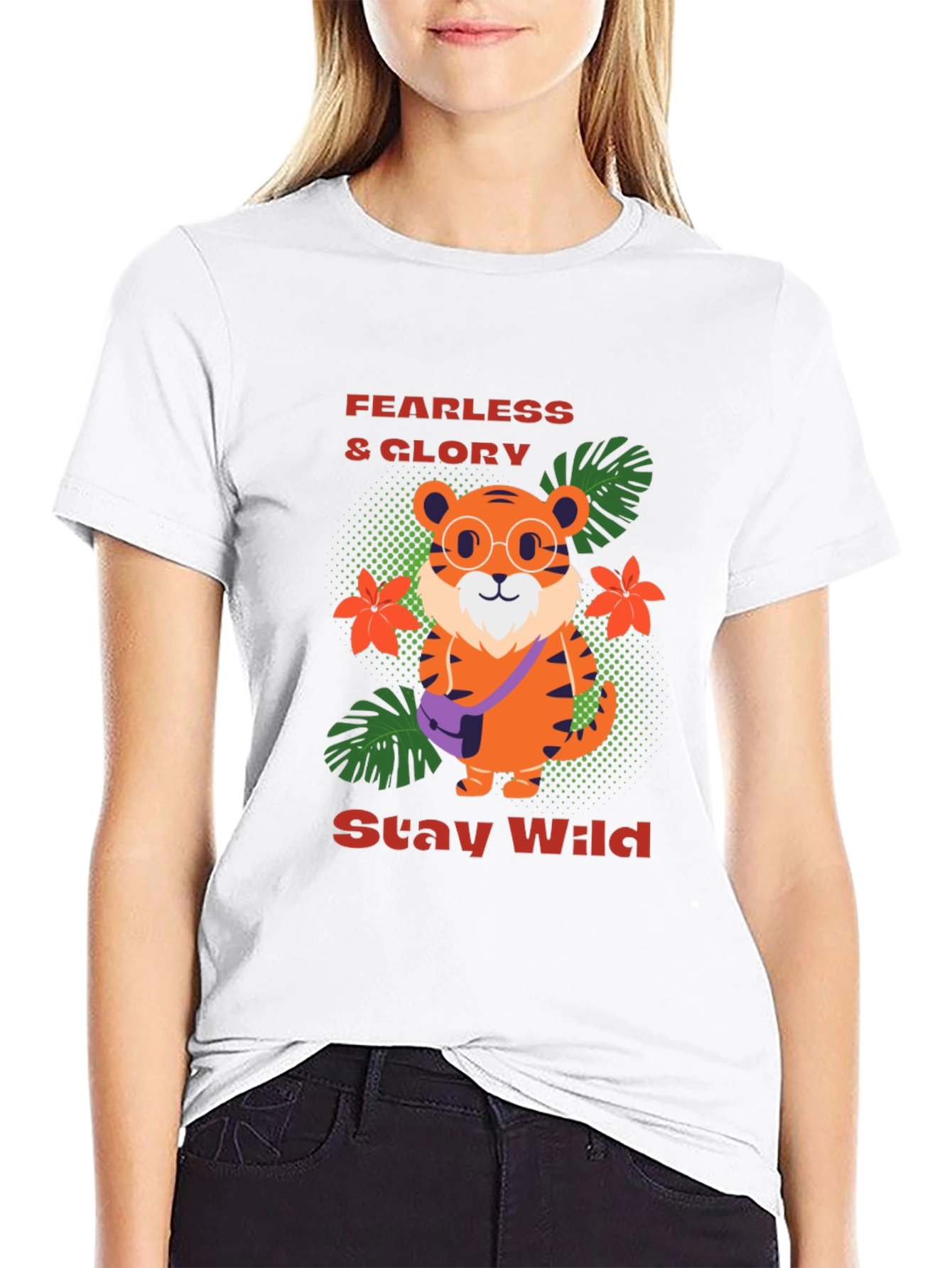 Funky Tiger T-Shirt - Fearless & Wild Design