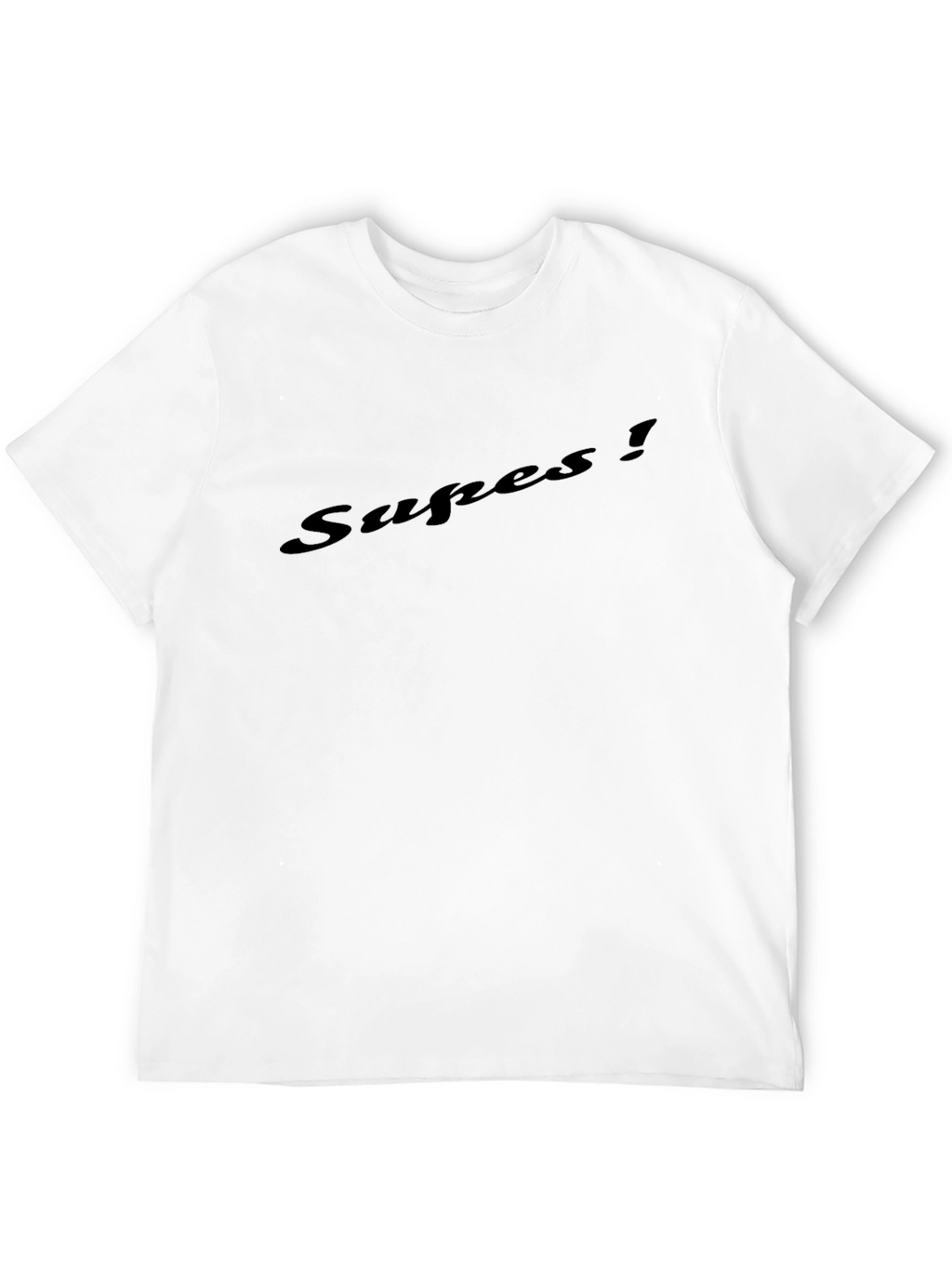 Mens Black Graphic T-Shirt - Supes!