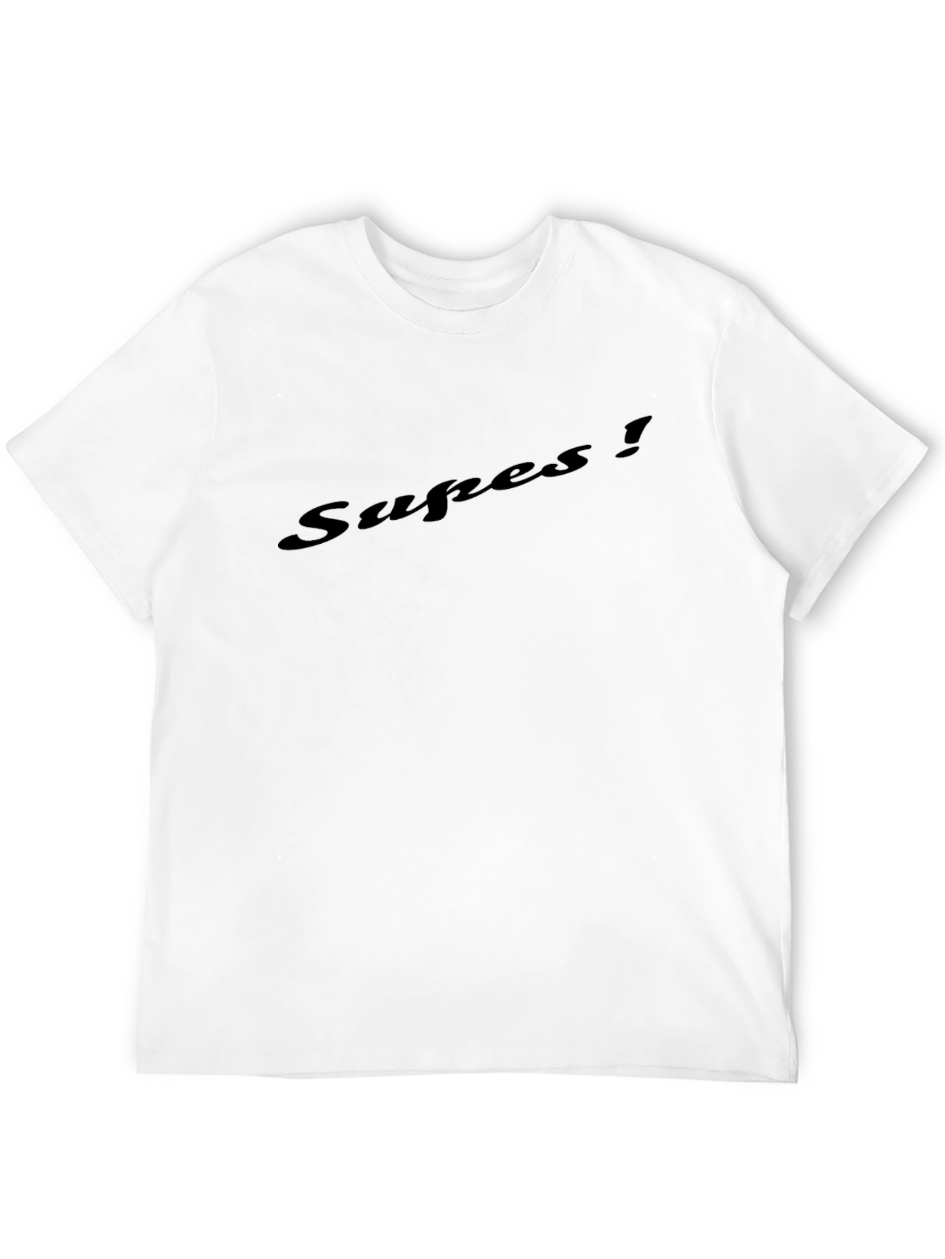 Mens Black Graphic T-Shirt - Supes!