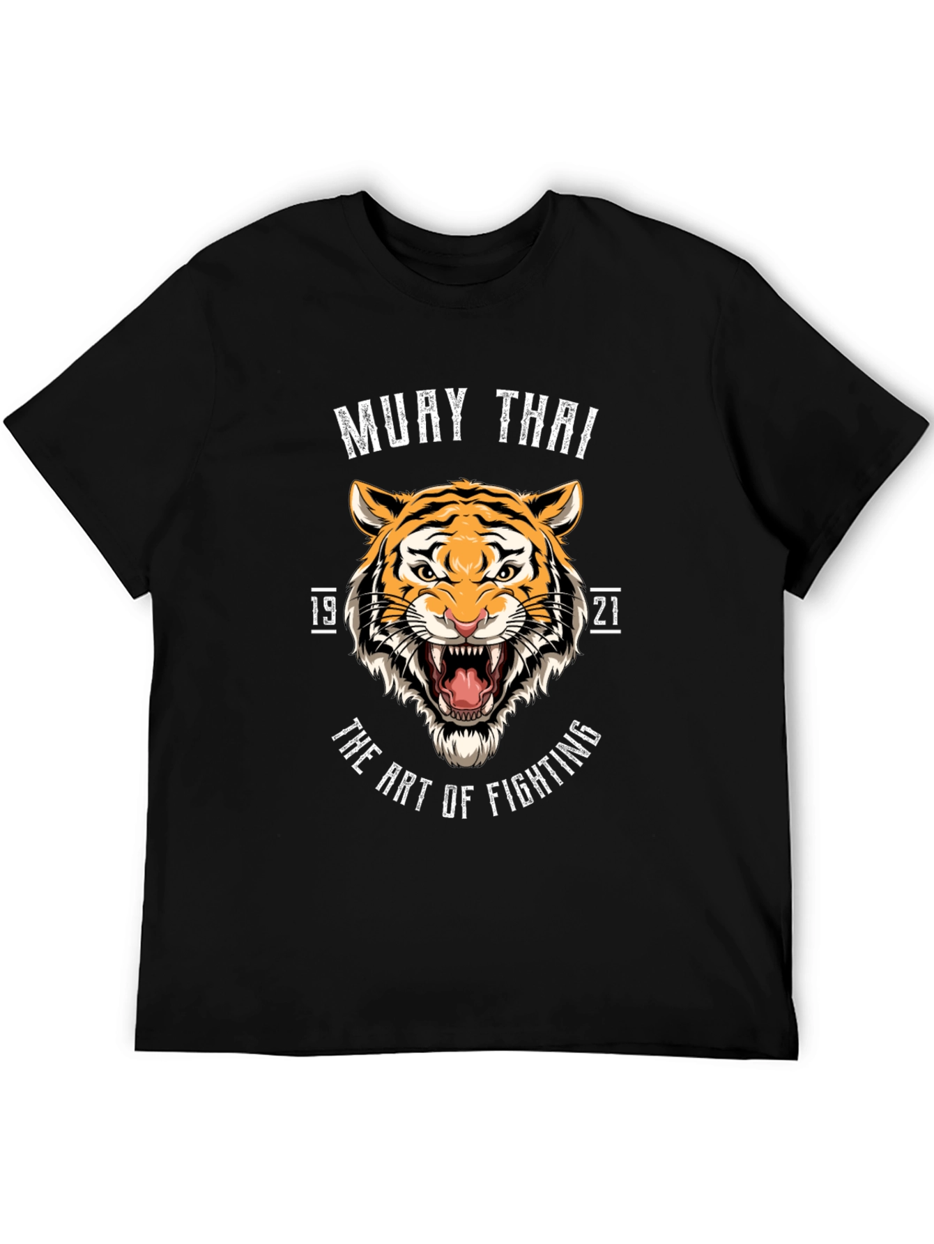 Muay Thai Tiger Black T-Shirt