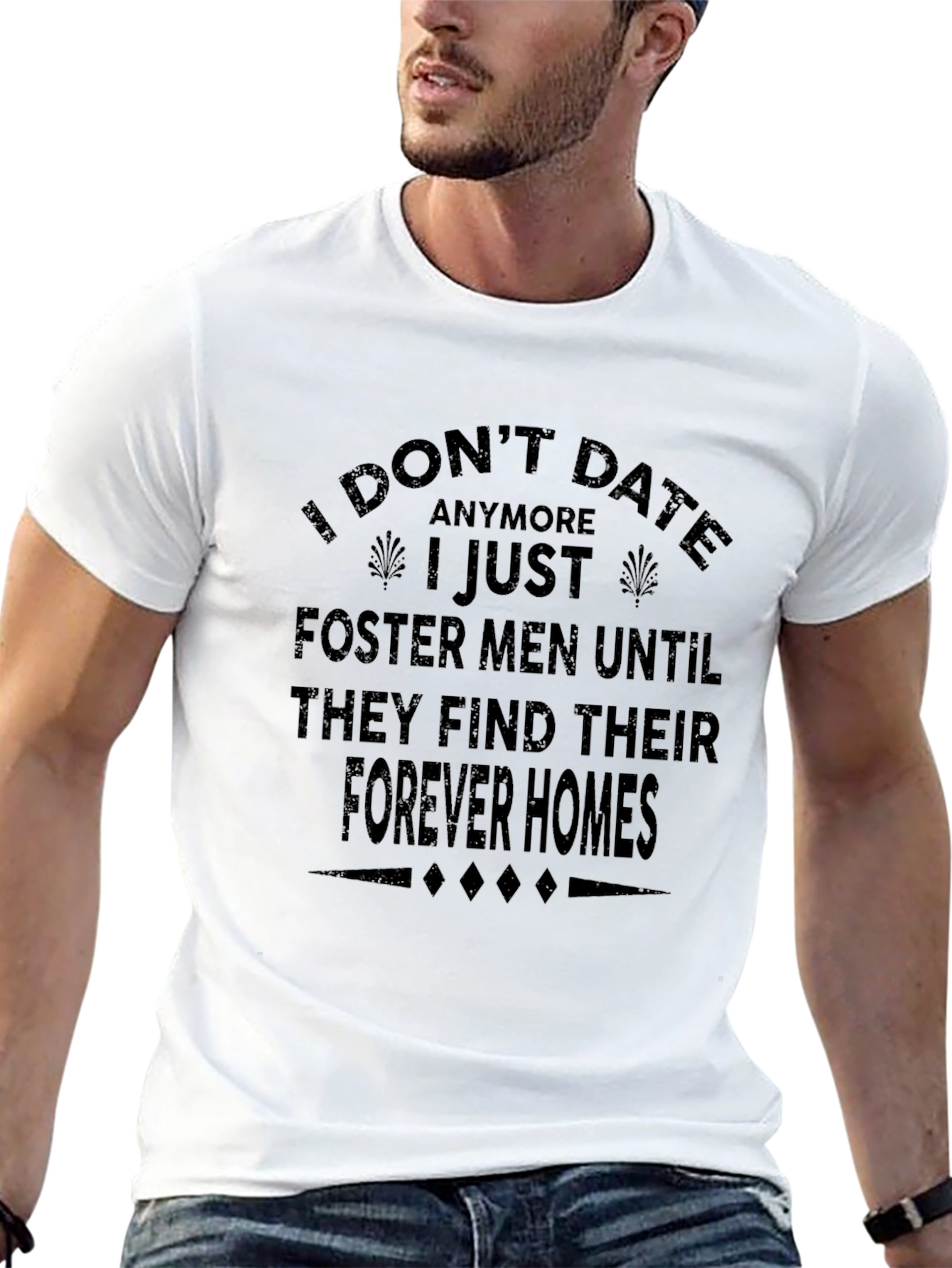 Funny Black T-Shirt - I Dont Date Anymore