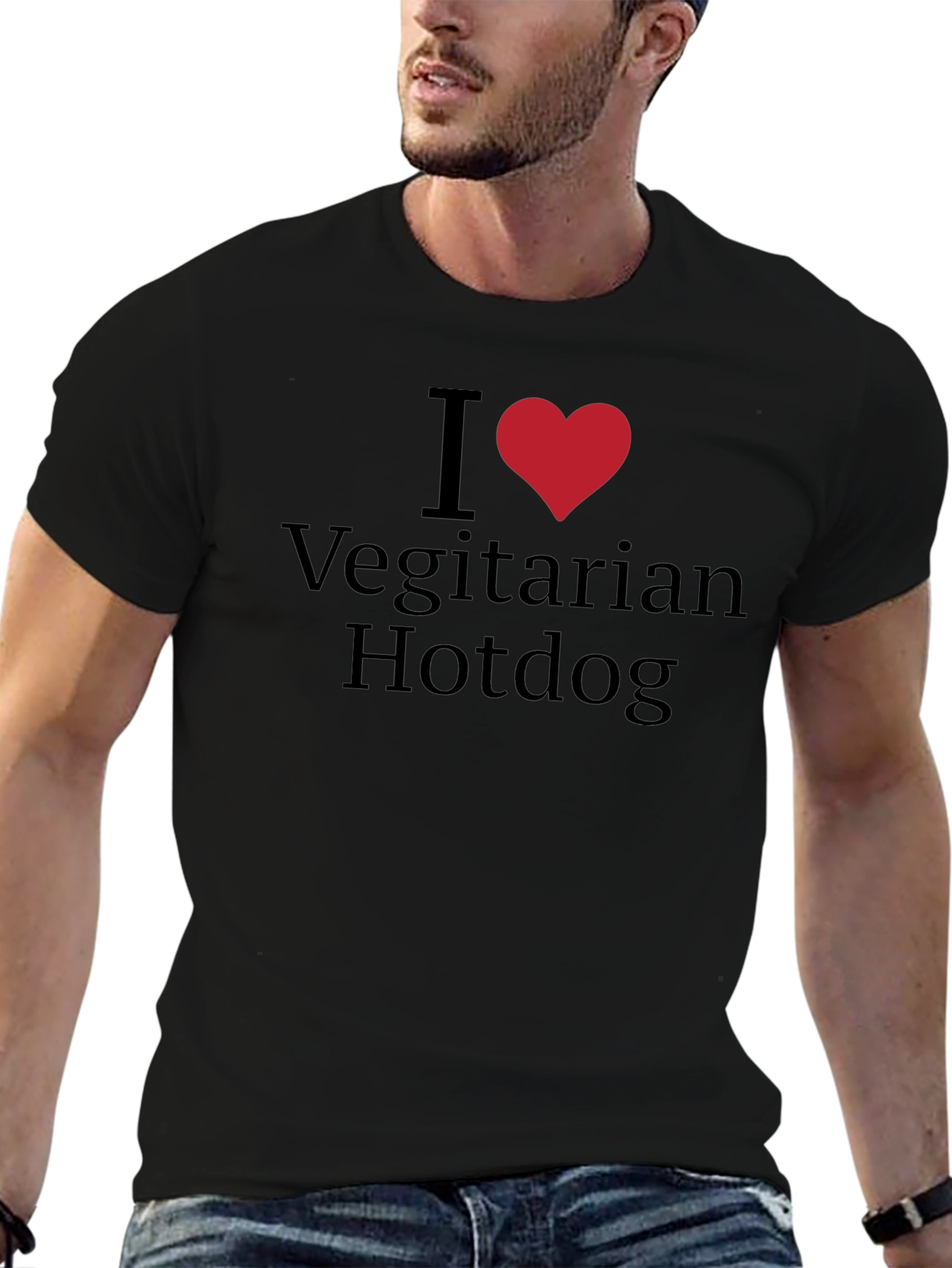 I Love Vegetarian Hotdogs T-Shirt - Classic Tee