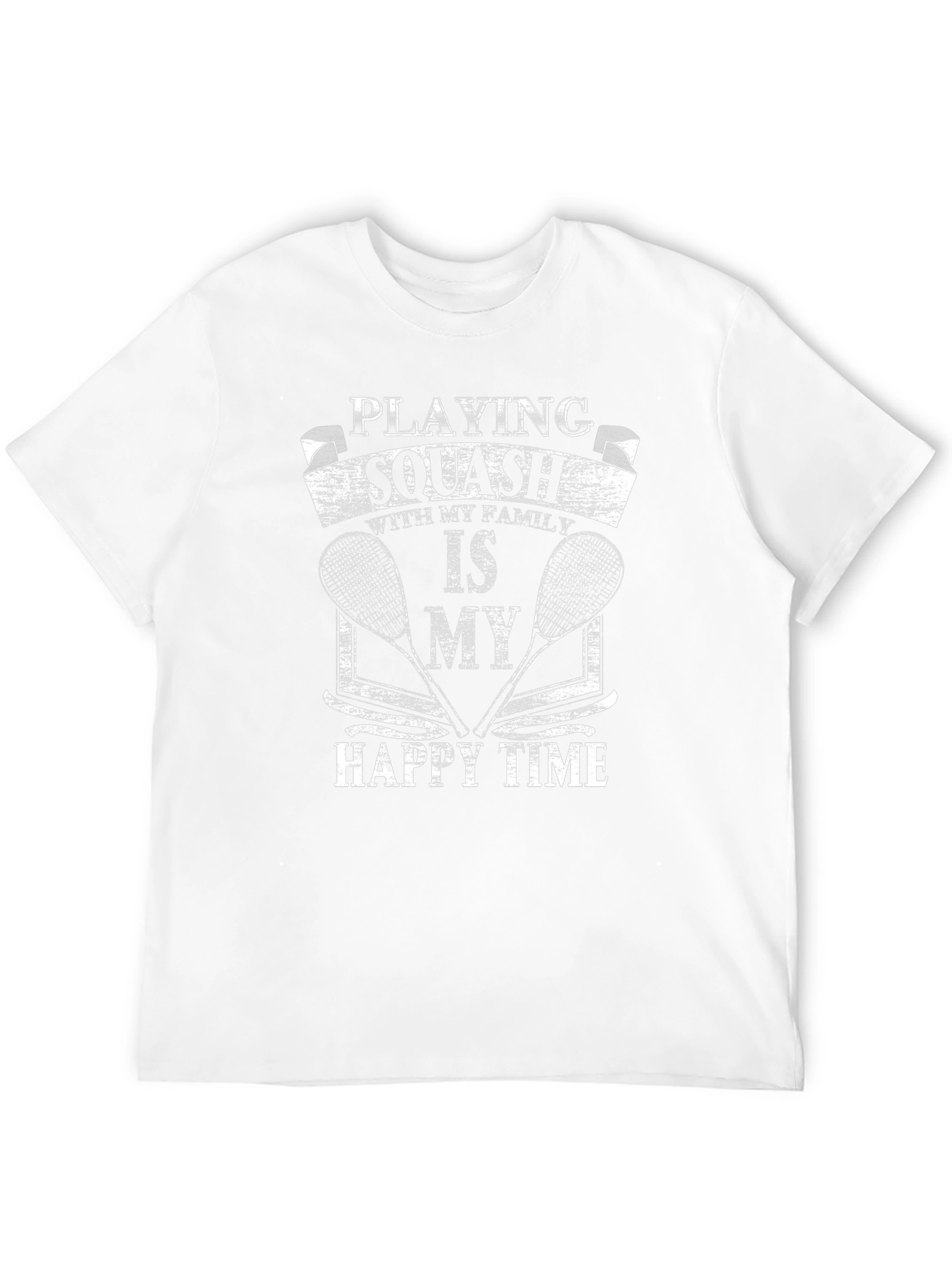 Squash Player Graphic T-Shirt: Happy Time Tee