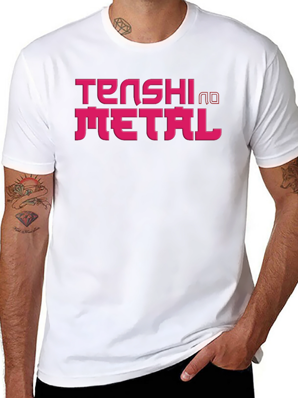 Tenshi No Metal Graphic Tee - Black T-Shirt