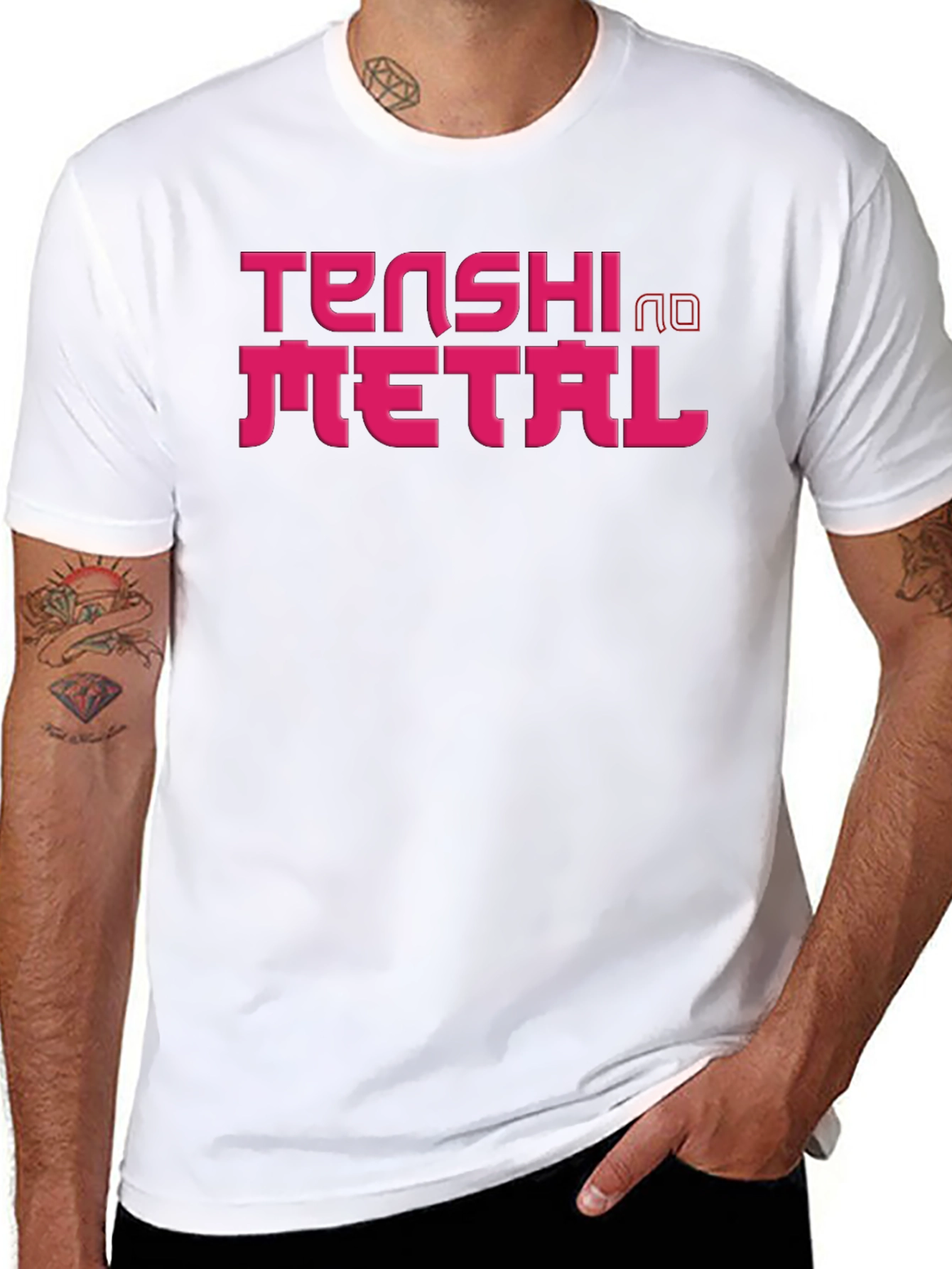Tenshi No Metal Graphic Tee - Black T-Shirt