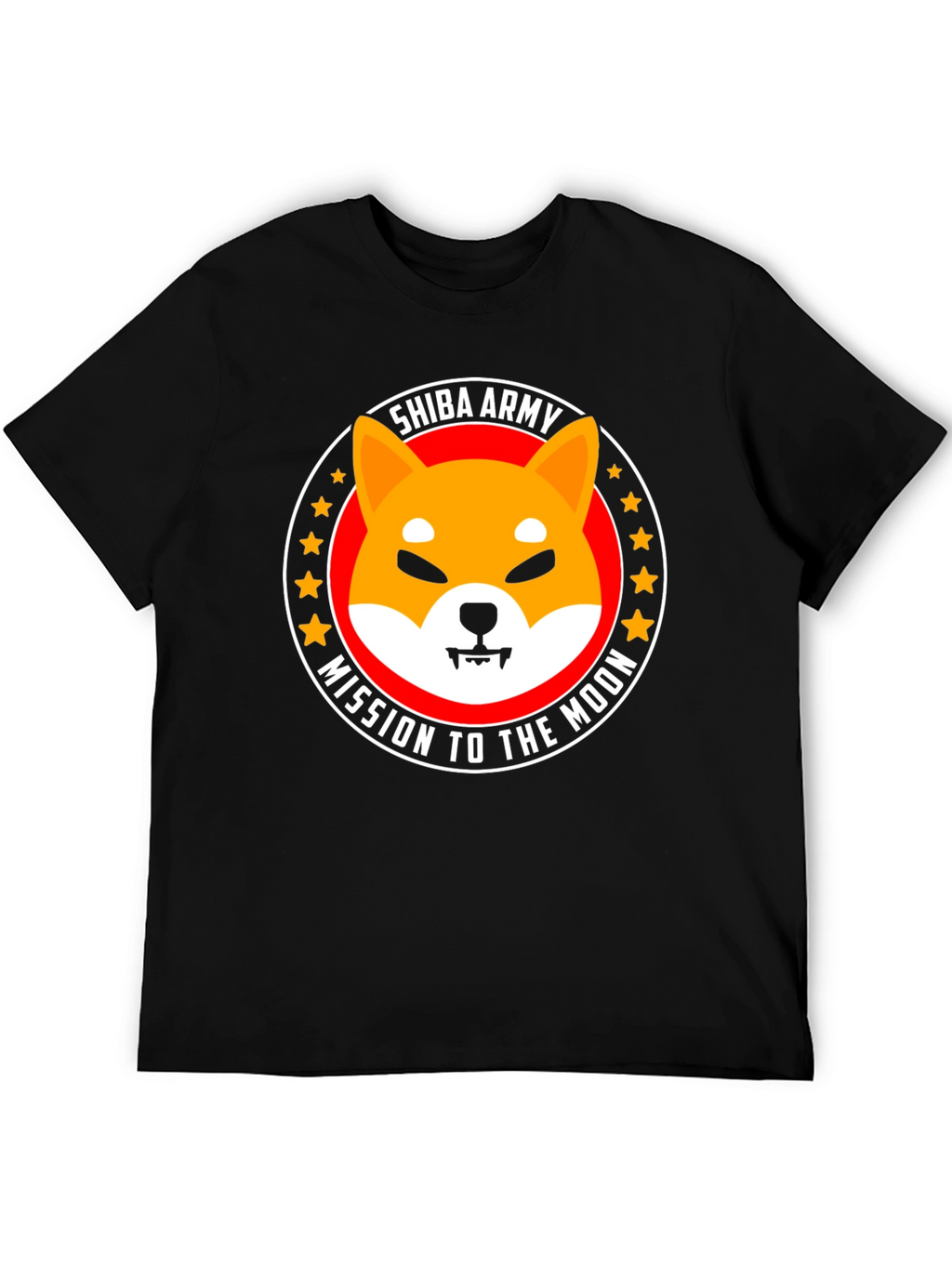 Shiba Army Mission to the Moon Graphic T-Shirt