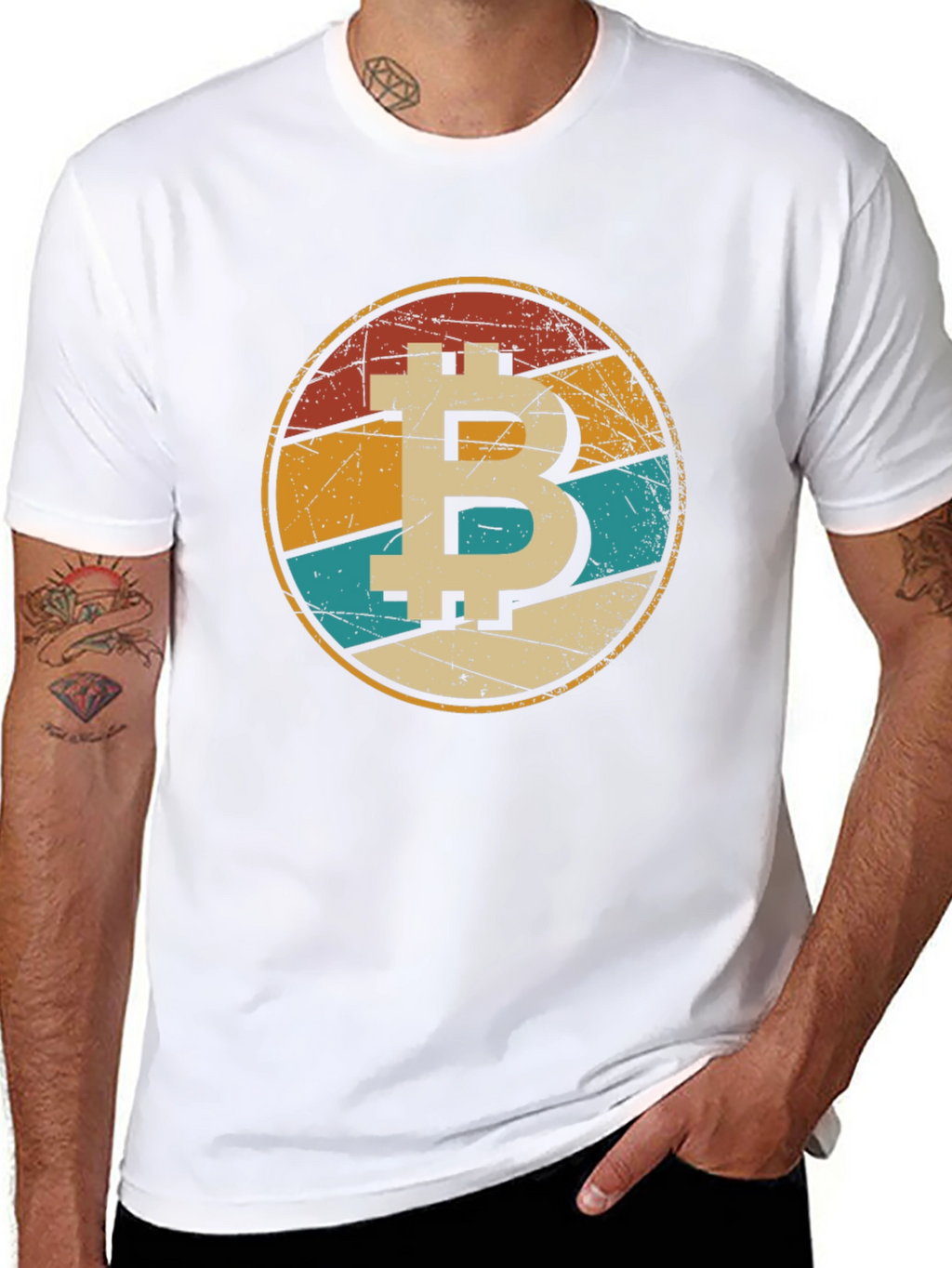Retro Bitcoin Graphic Tee - Crypto Fan T-Shirt
