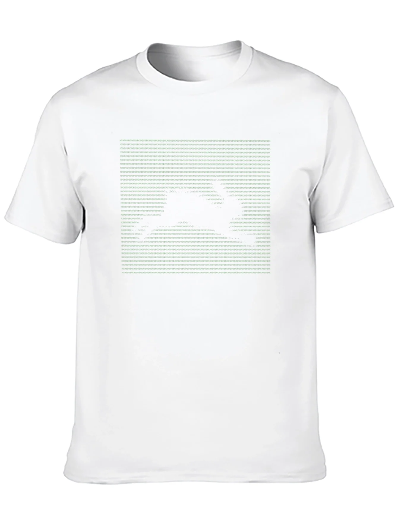 Black Graphic Tee - Rabbit Matrix Style