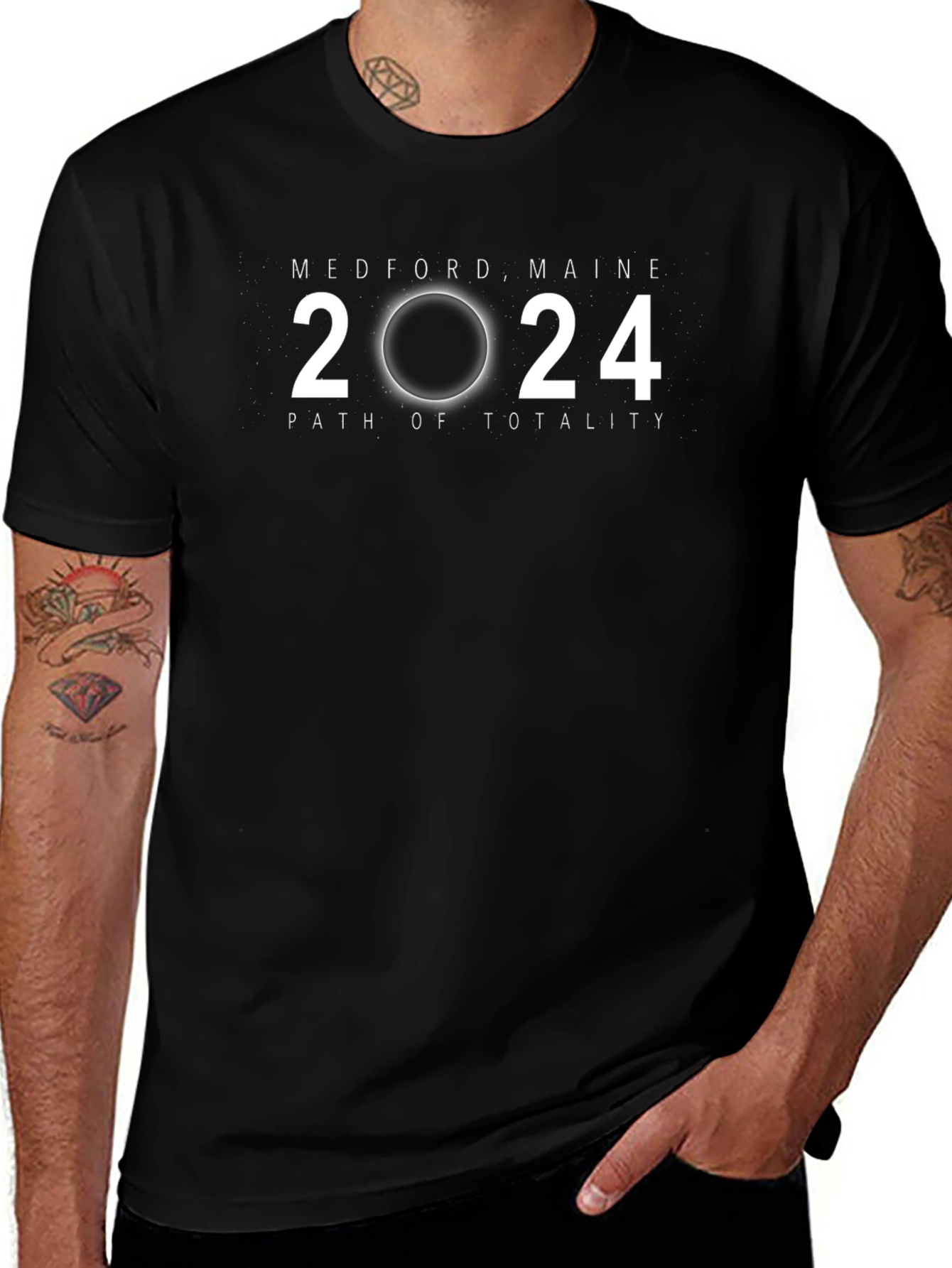 Medford Maine 2024 Total Solar Eclipse T-Shirt