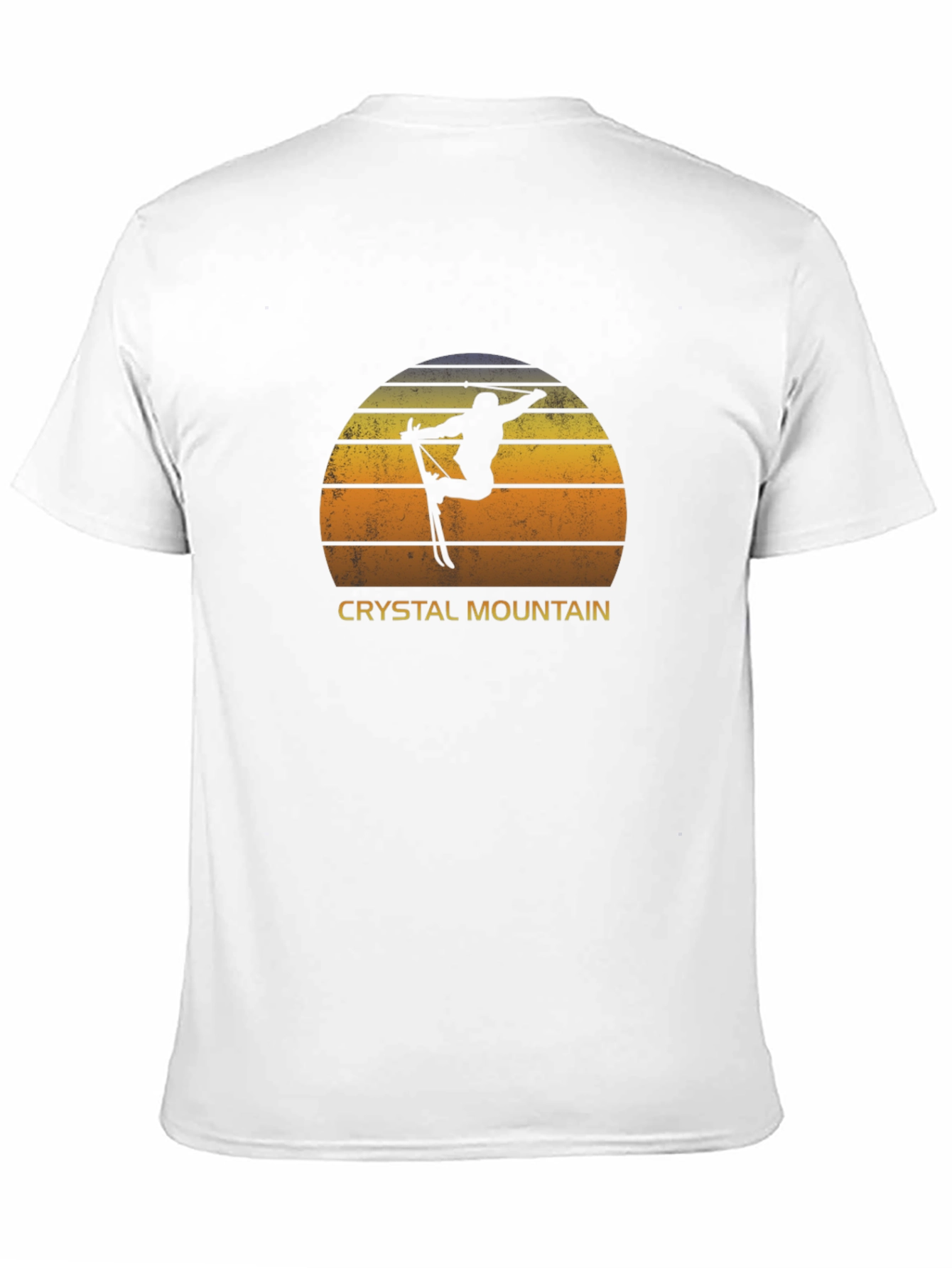 Crystal Mountain Retro Skier Graphic Tee