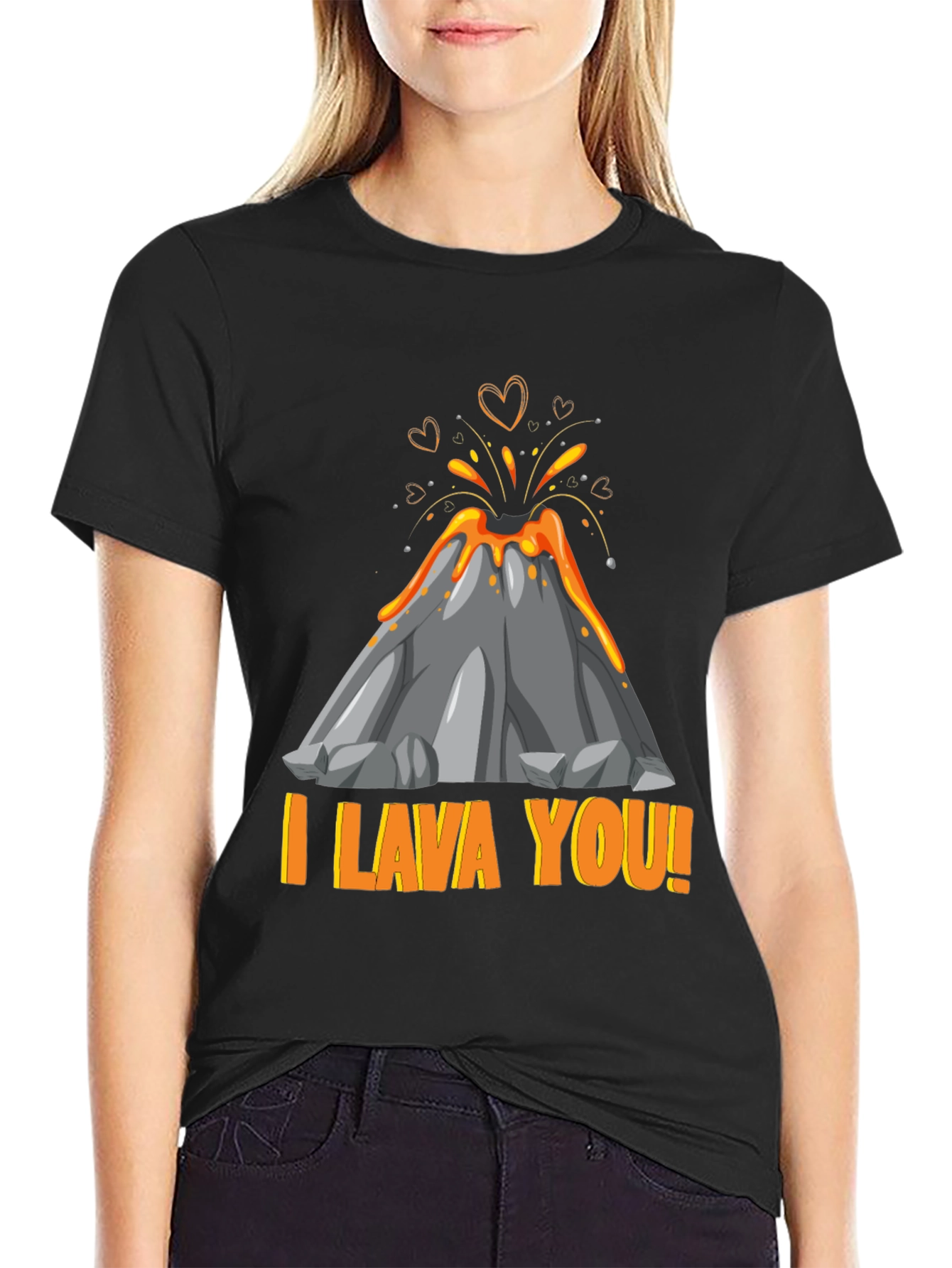 I Lava You Graphic T-Shirt Volcano Love Tee