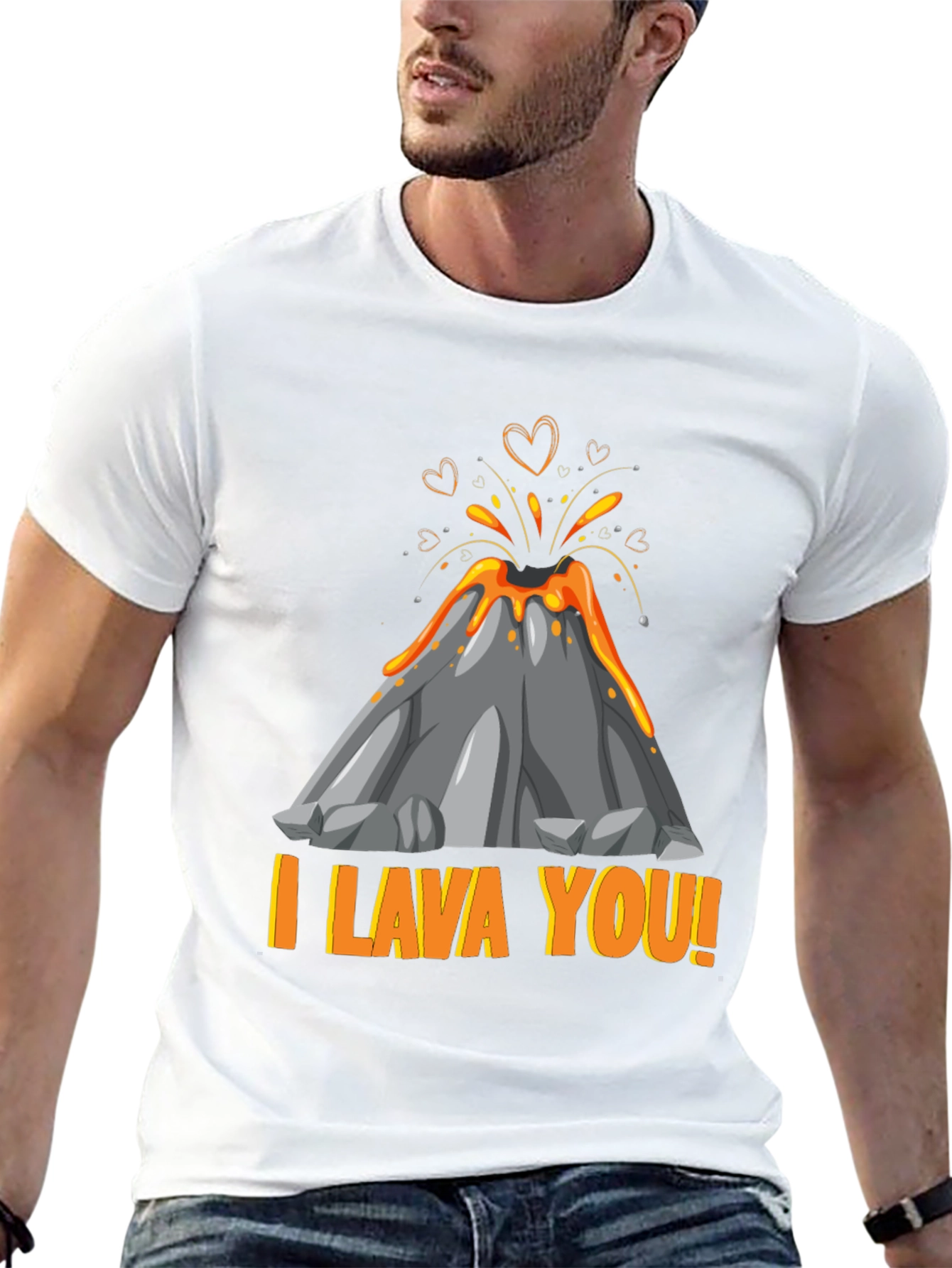 I Lava You Graphic T-Shirt Volcano Love Tee