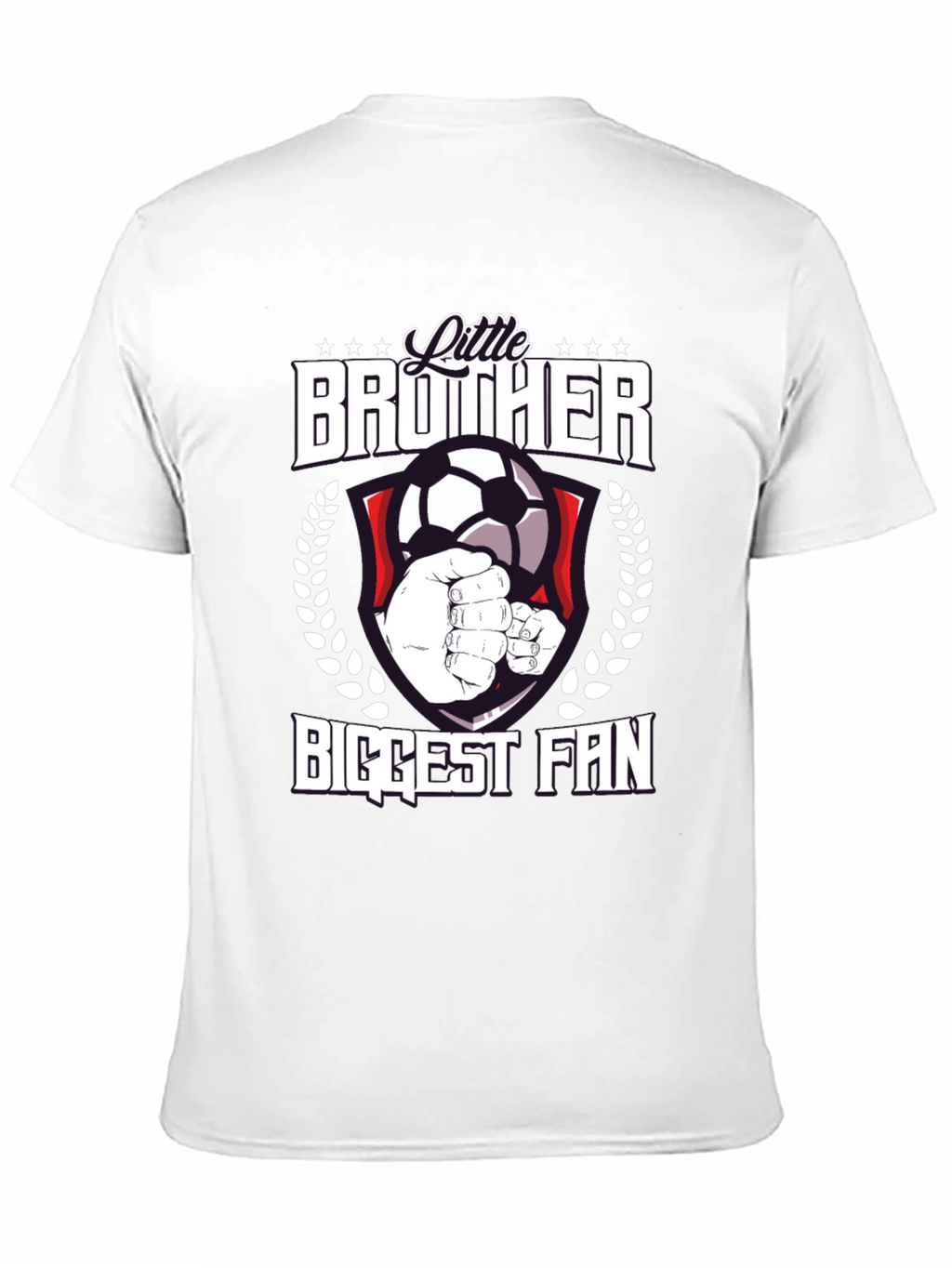 Little Brother Biggest Fan Soccer T-Shirt