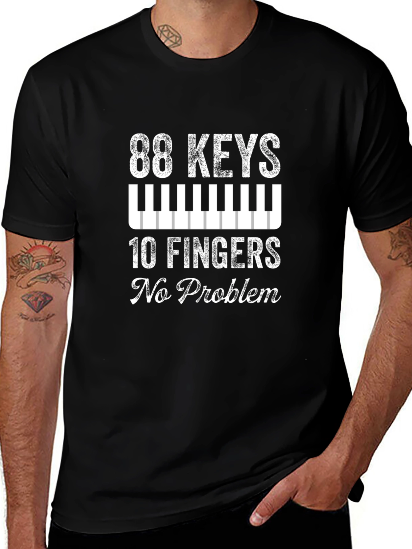 88 Keys 10 Fingers T-Shirt - Musician Tee