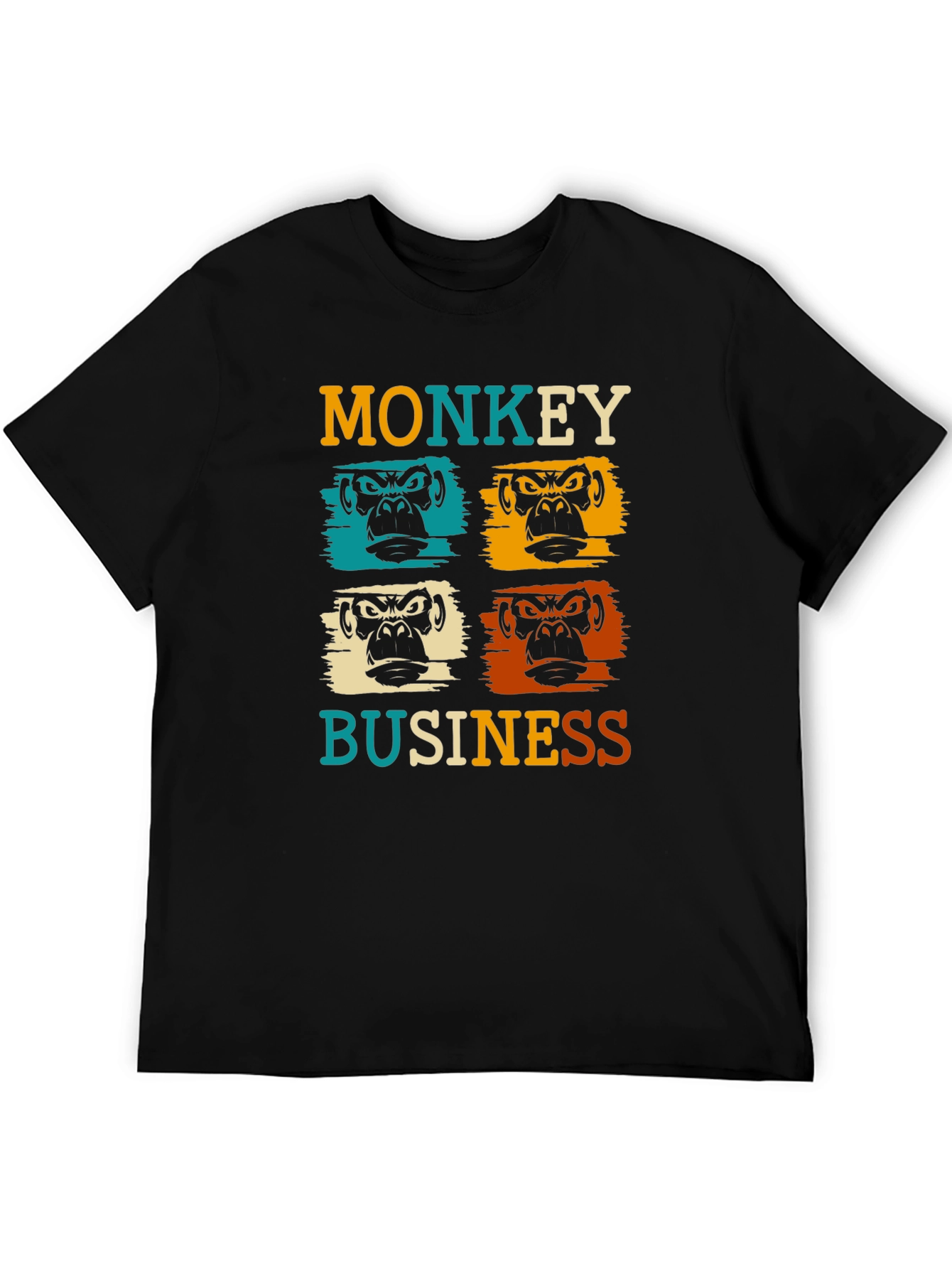 Monkey Business Graphic Tee - Retro Style