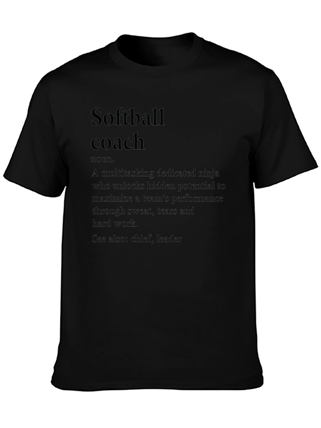 Softball Coach Definition T-Shirt