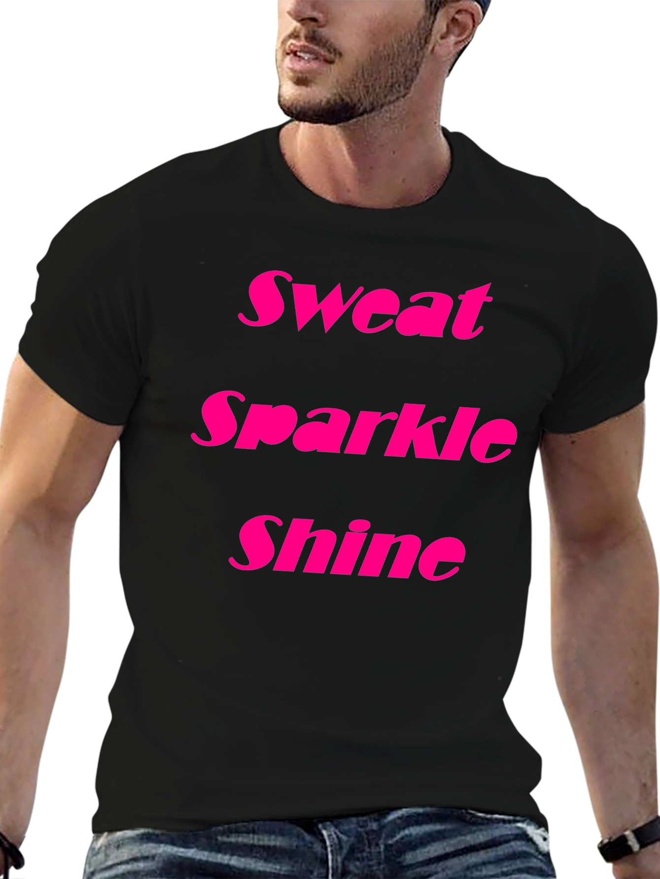 Sweat Sparkle Shine Black T-Shirt