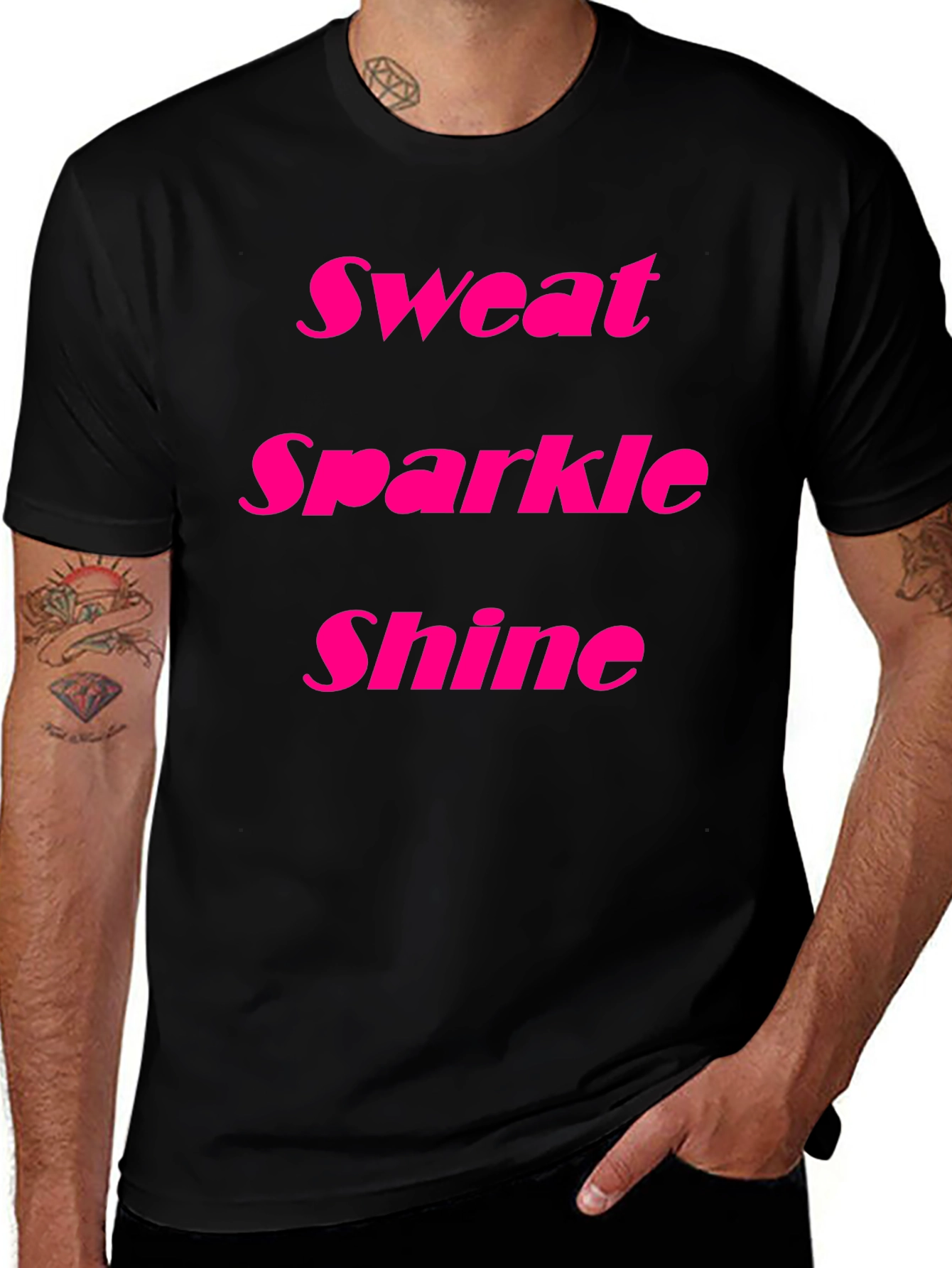 Sweat Sparkle Shine Black T-Shirt