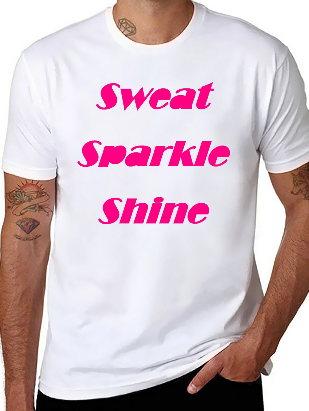 Sweat Sparkle Shine Black T-Shirt
