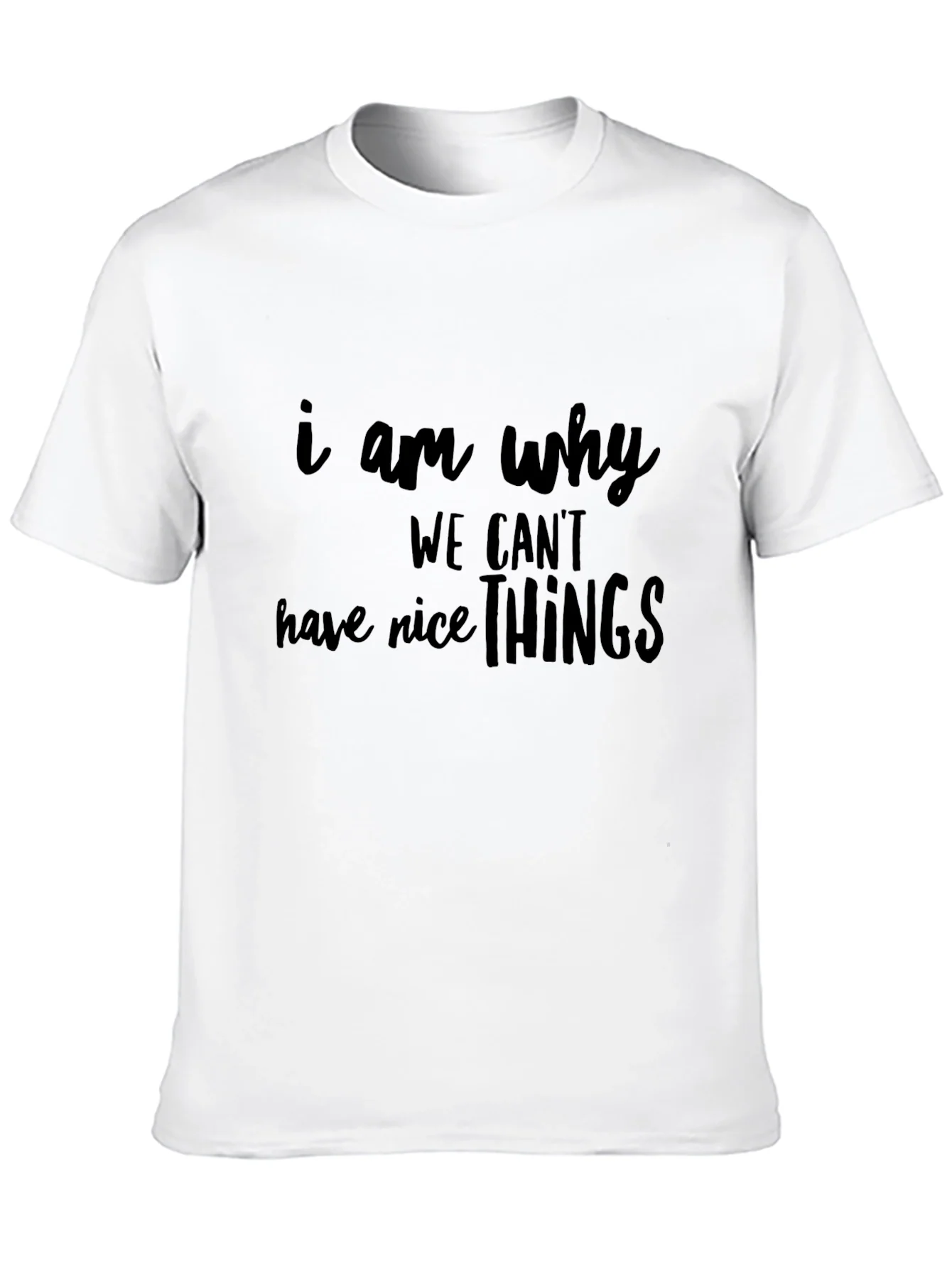 Funny I Am Why We Cant Have Nice Things Black T-Shirt