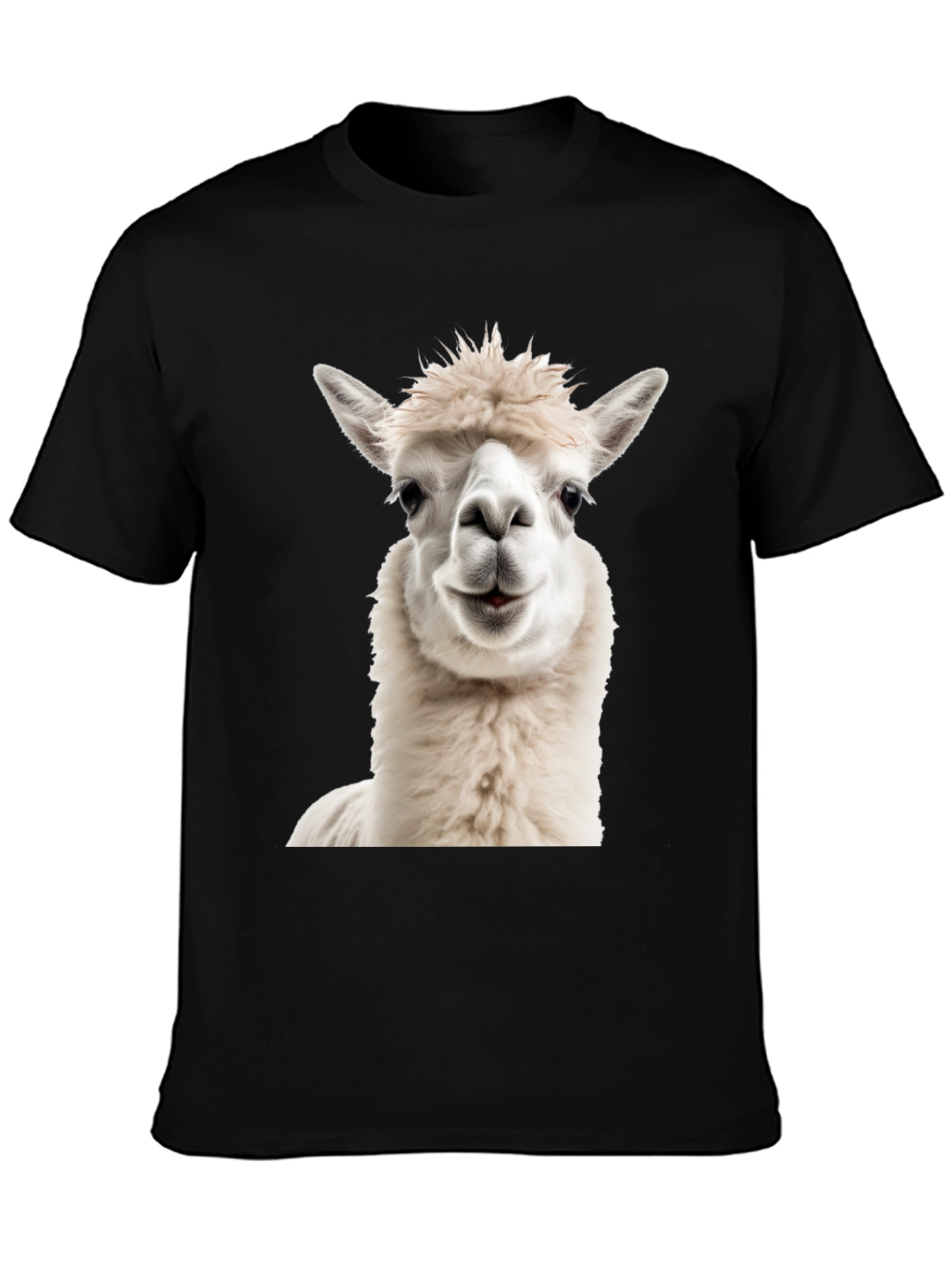 Alpaca Graphic Tee - Soft & Stylish Black T-Shirt