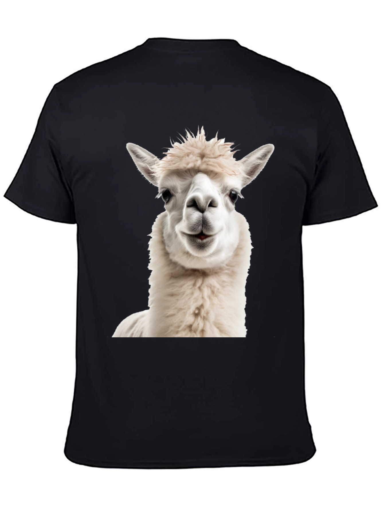 Alpaca Graphic Tee - Soft & Stylish Black T-Shirt